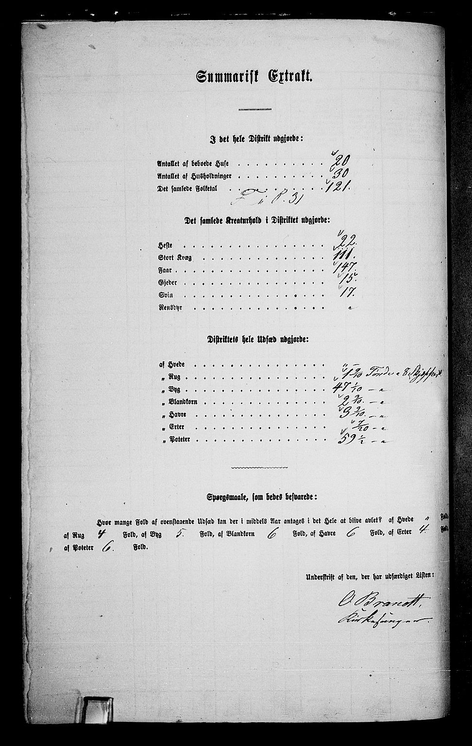 RA, 1865 census for Vestre Slidre, 1865, p. 56