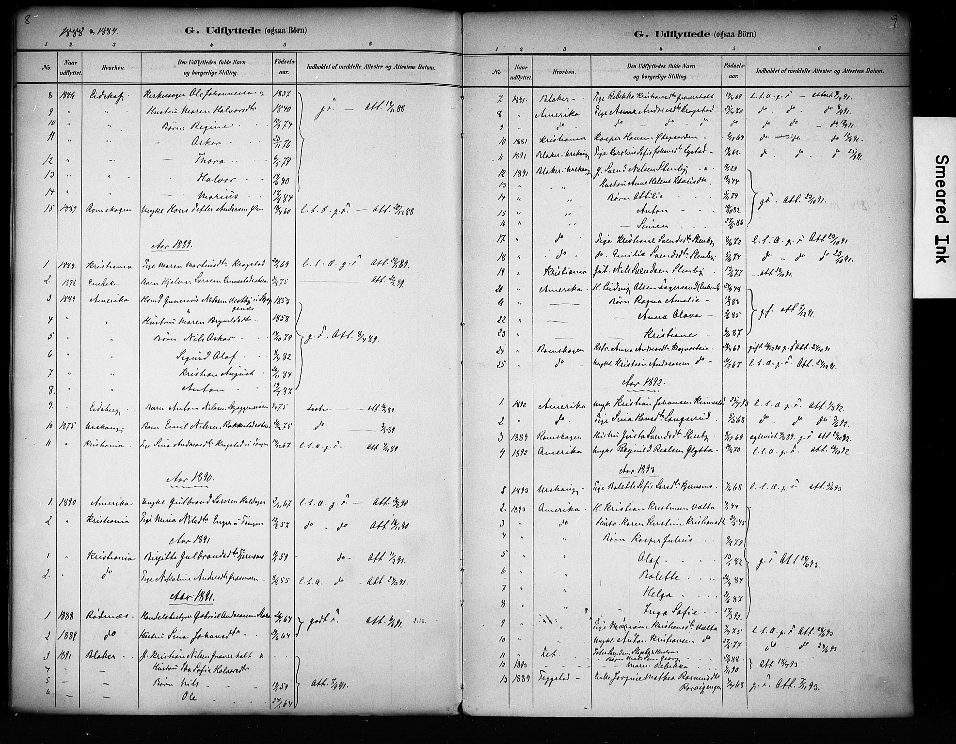 Høland prestekontor Kirkebøker, SAO/A-10346a/F/Fc/L0002: Parish register (official) no. III 2, 1882-1897, p. 8-9