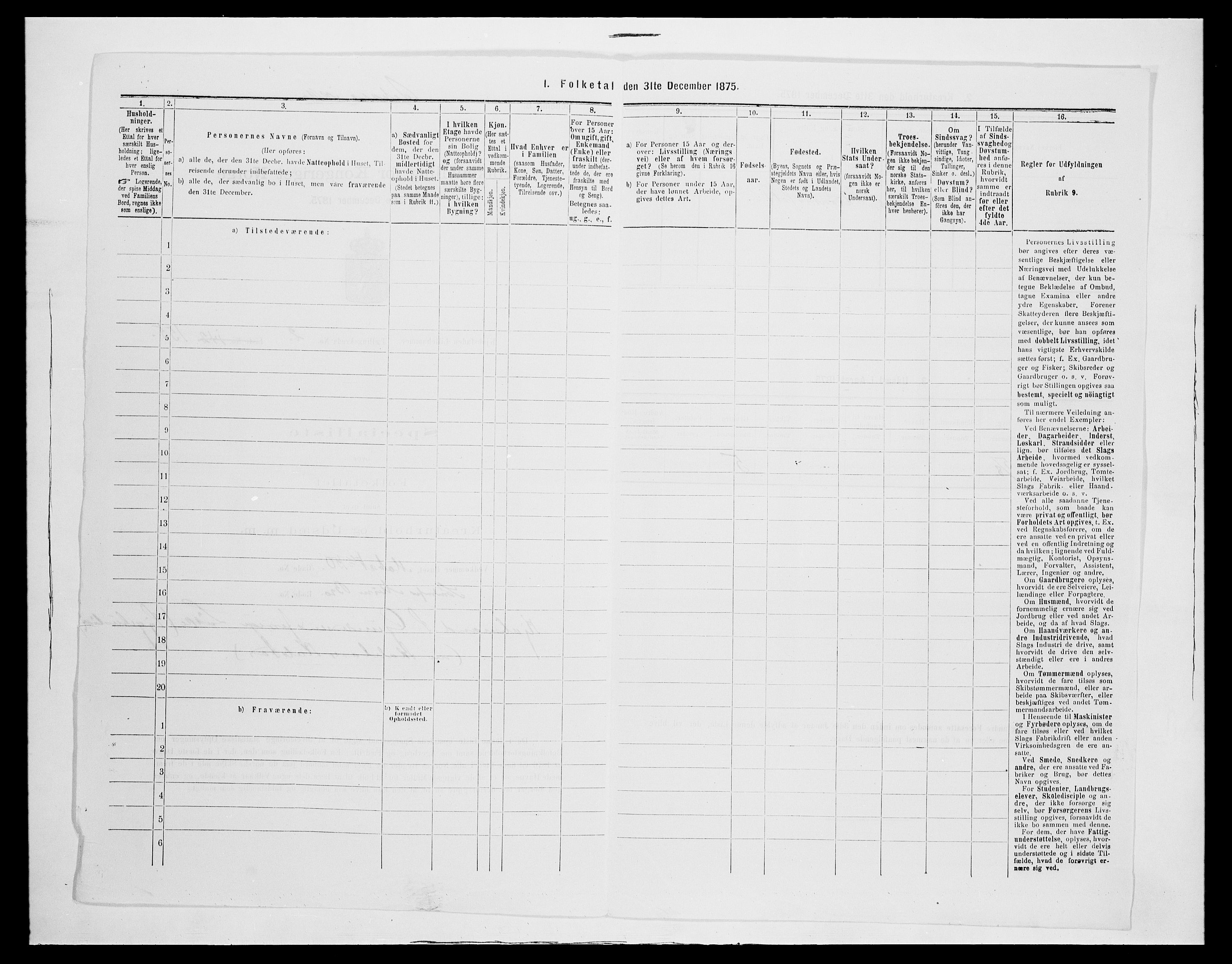 SAH, 1875 census for 0501B Fåberg/Lillehammer, 1875, p. 346