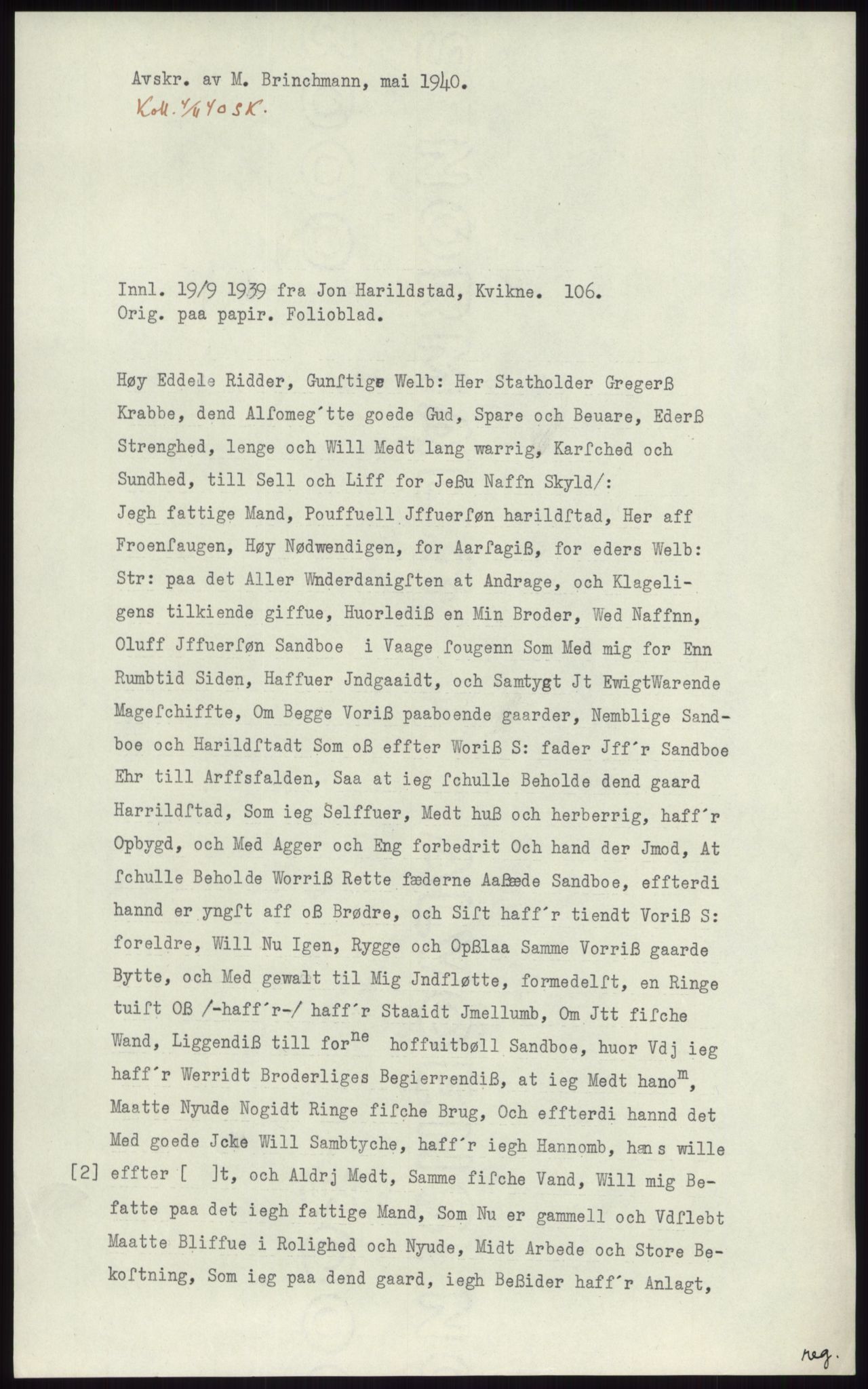 Samlinger til kildeutgivelse, Diplomavskriftsamlingen, RA/EA-4053/H/Ha, p. 2858