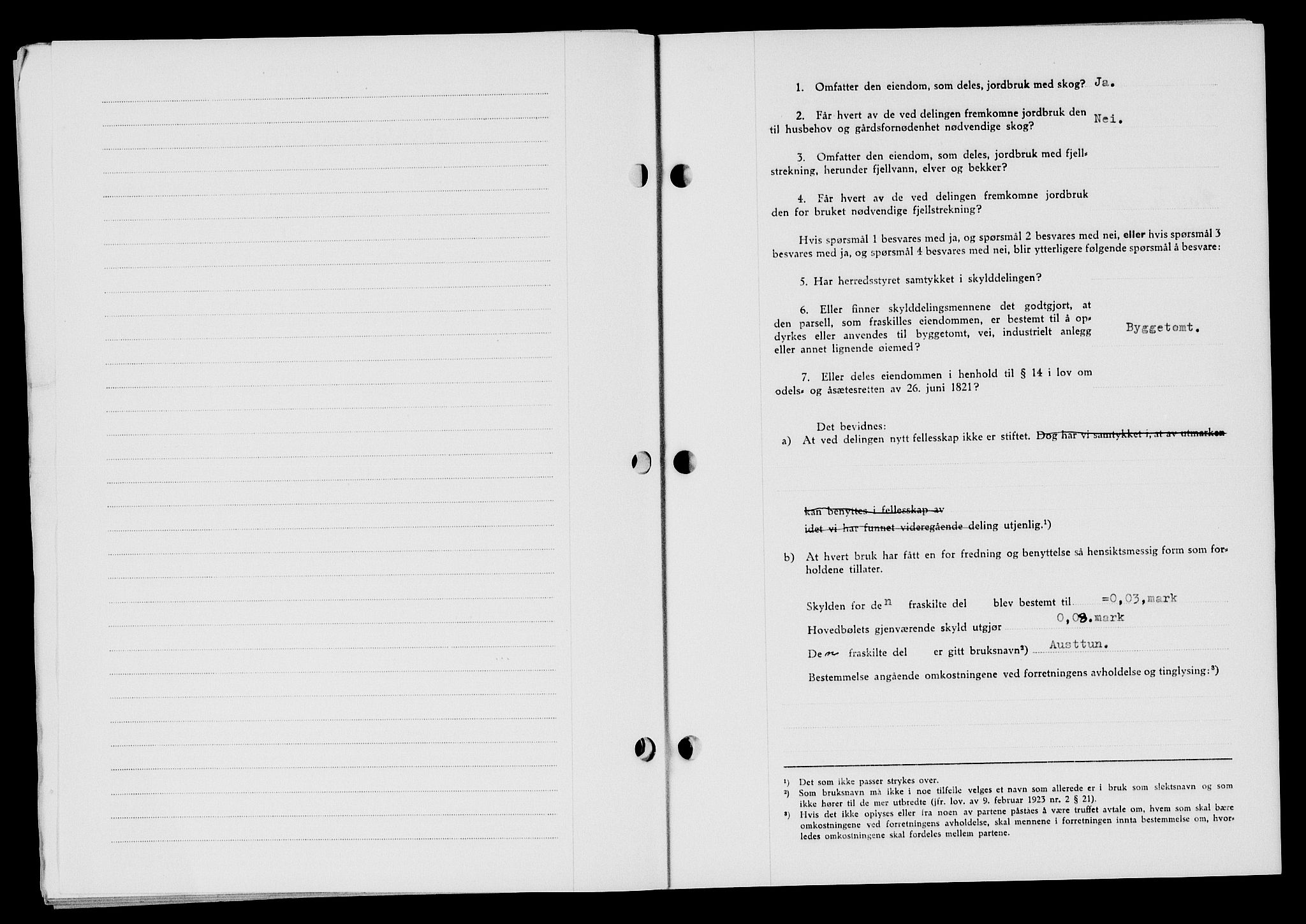 Flekkefjord sorenskriveri, SAK/1221-0001/G/Gb/Gba/L0058: Mortgage book no. A-6, 1942-1944, Diary no: : 780/1942