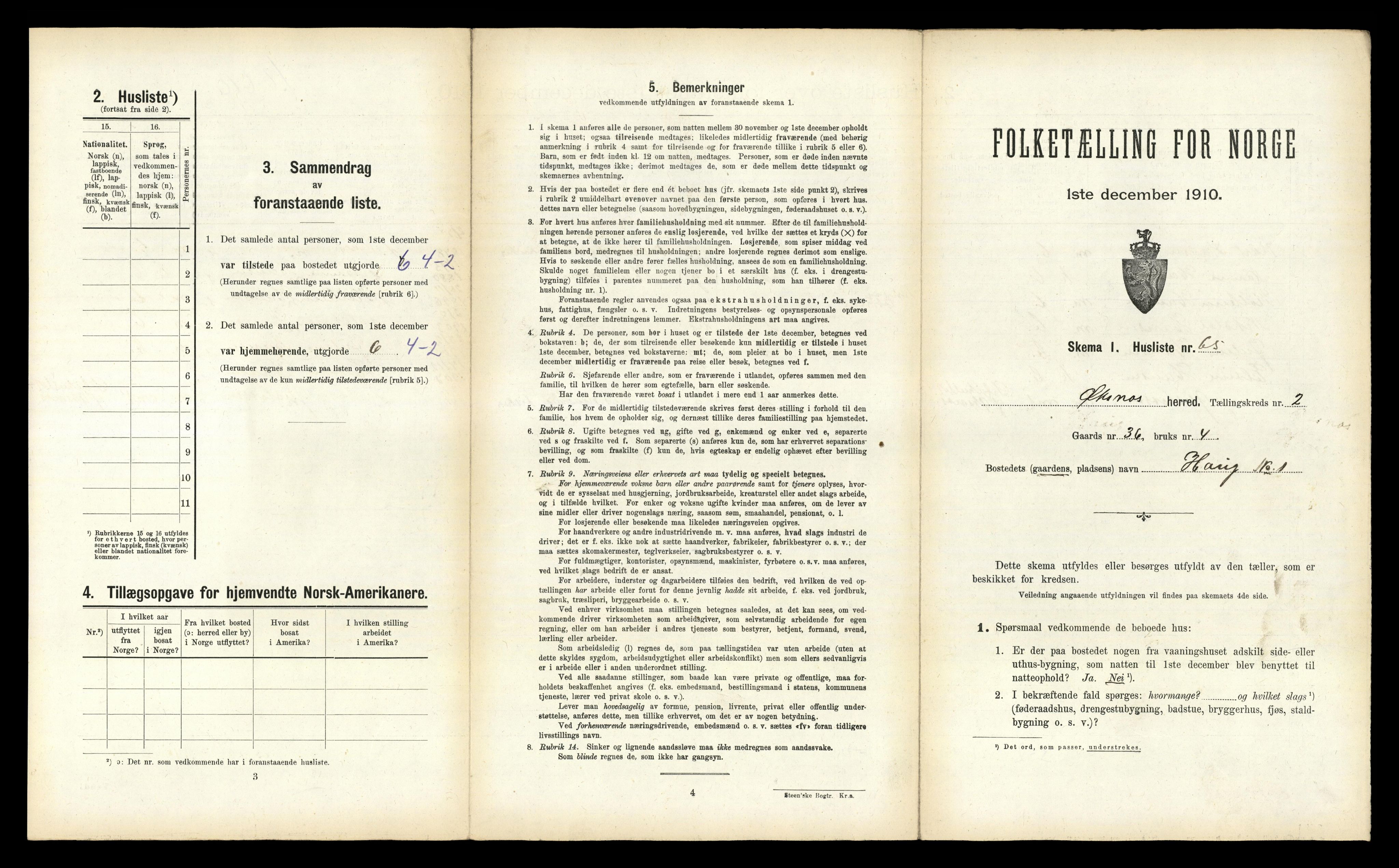 RA, 1910 census for Øksnes, 1910, p. 322