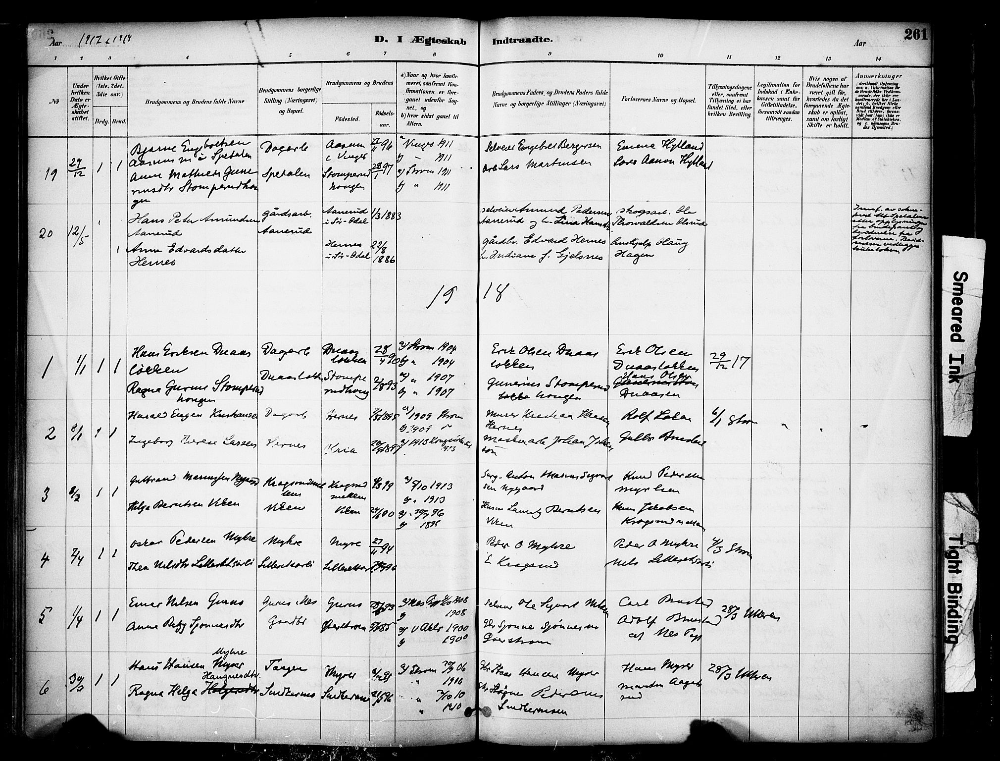 Sør-Odal prestekontor, AV/SAH-PREST-030/H/Ha/Haa/L0007: Parish register (official) no. 7, 1886-1925, p. 261