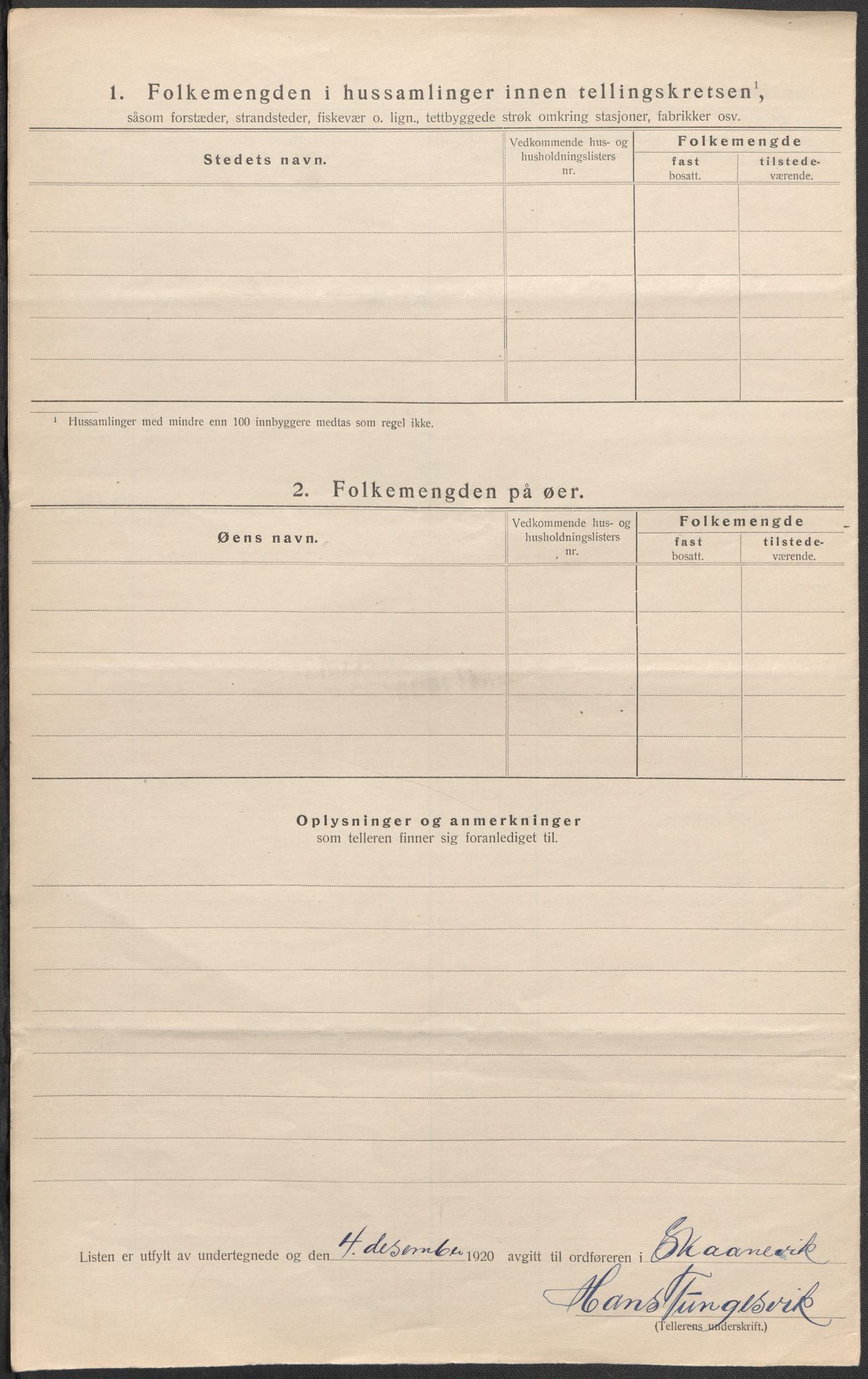 SAB, 1920 census for Skånevik, 1920, p. 27