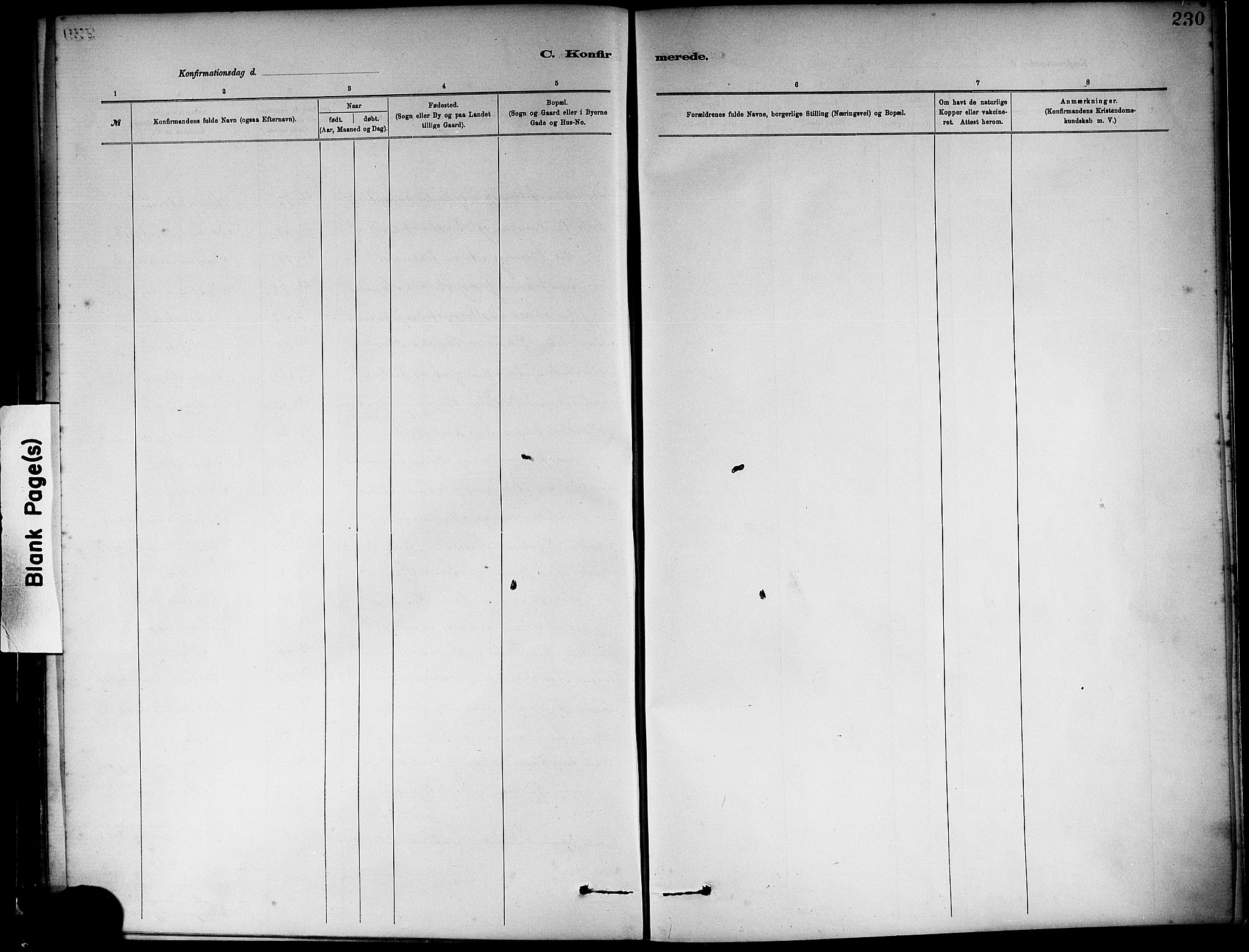 Haus sokneprestembete, AV/SAB-A-75601/H/Haa: Parish register (official) no. A 19I, 1878-1886, p. 230