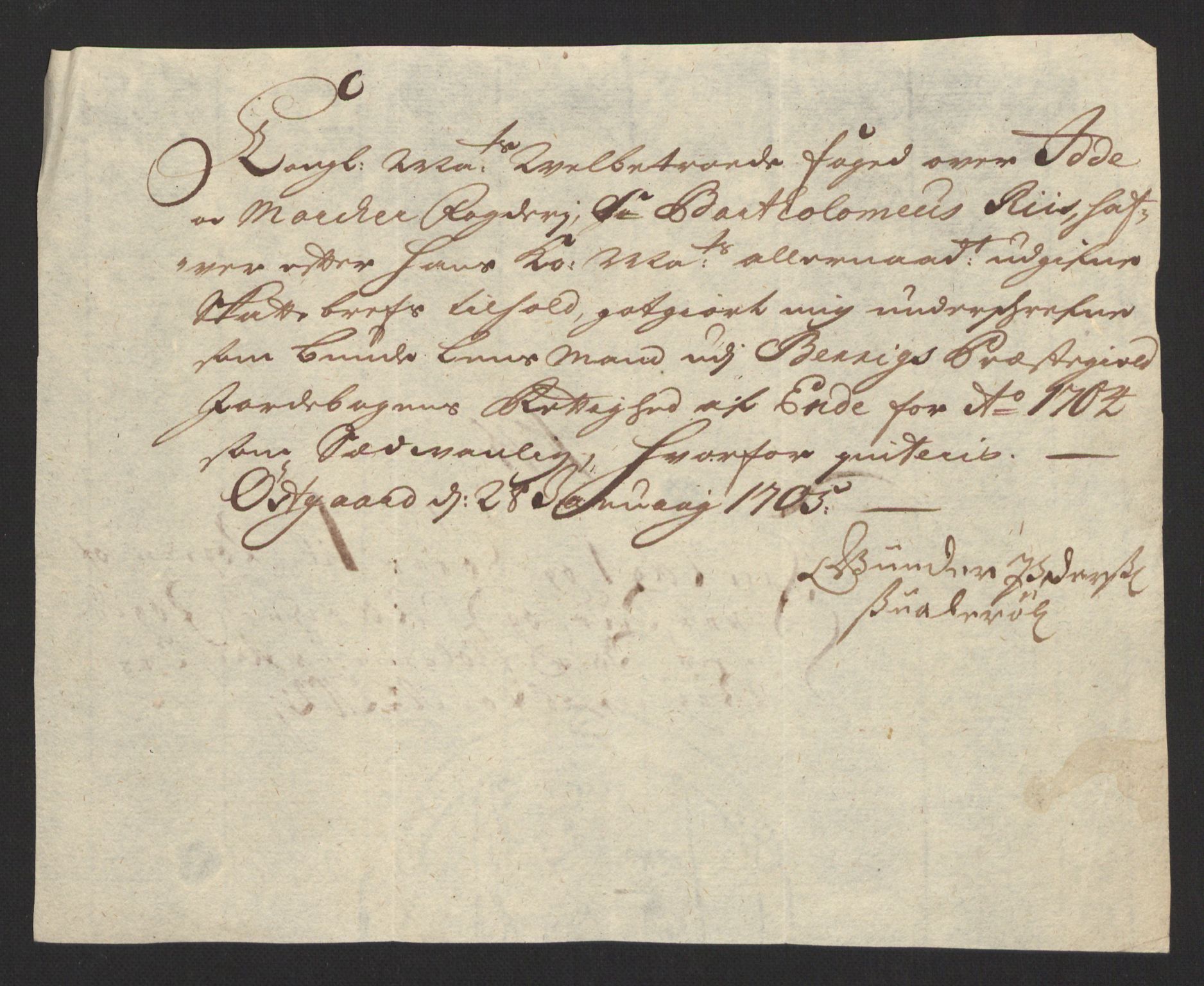 Rentekammeret inntil 1814, Reviderte regnskaper, Fogderegnskap, AV/RA-EA-4092/R01/L0017: Fogderegnskap Idd og Marker, 1704-1706, p. 164