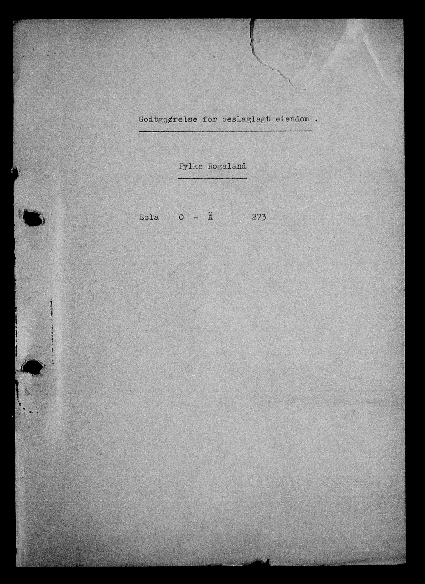 Justisdepartementet, Tilbakeføringskontoret for inndratte formuer, AV/RA-S-1564/I/L1015: Godtgjørelse for beslaglagt eiendom, 1940-1941, p. 3