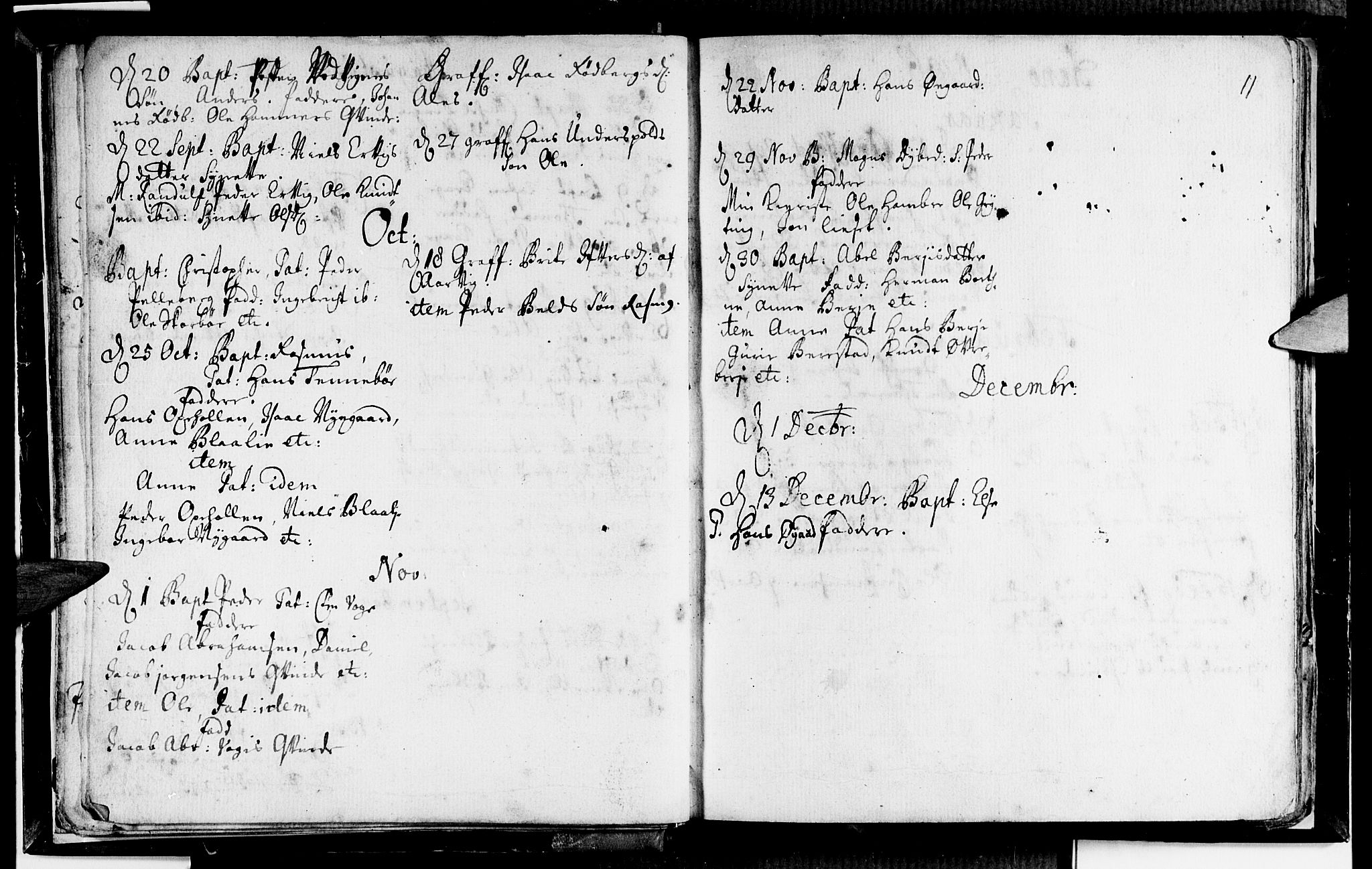 Selje sokneprestembete, AV/SAB-A-99938/H/Ha/Haa/Haaa: Parish register (official) no. A 2, 1704-1715, p. 11