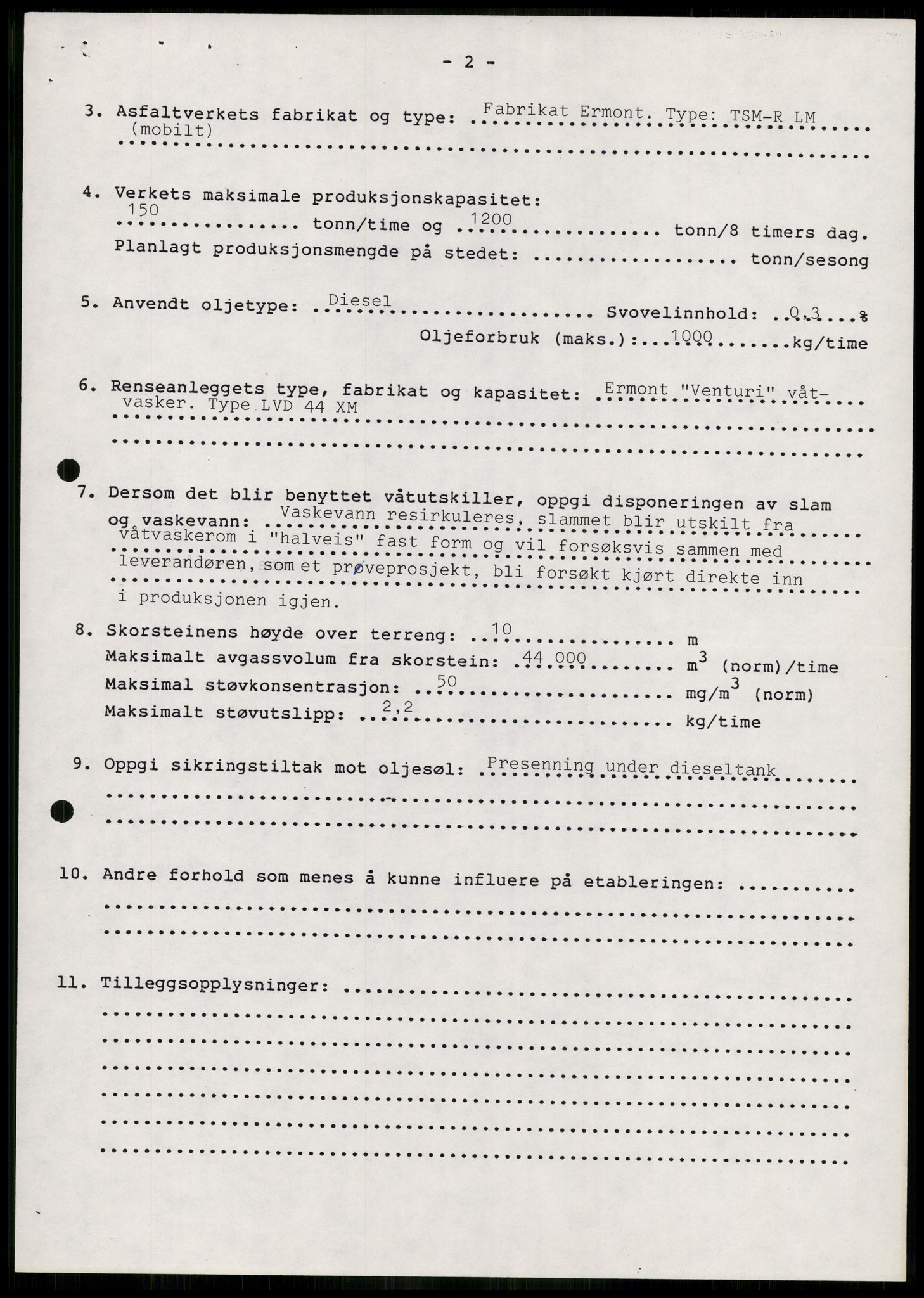 Statens forurensningstilsyn, hovedkontoret, AV/RA-S-4136/1/D/Da/L0493: Konsesjonssaker, 1985-1993, p. 157