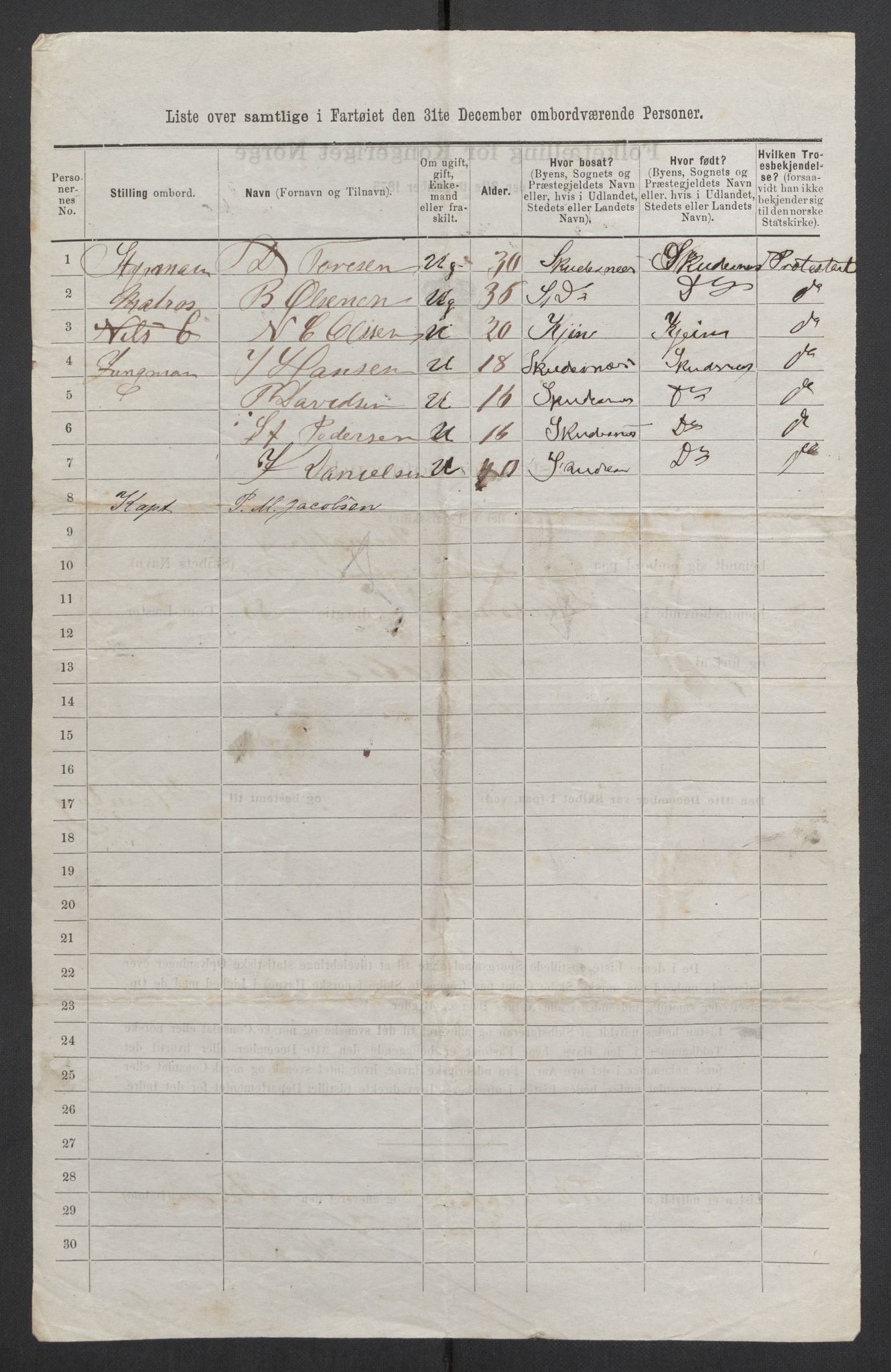 RA, 1875 census, lists of crew on ships: Ships in ports abroad, 1875, p. 760