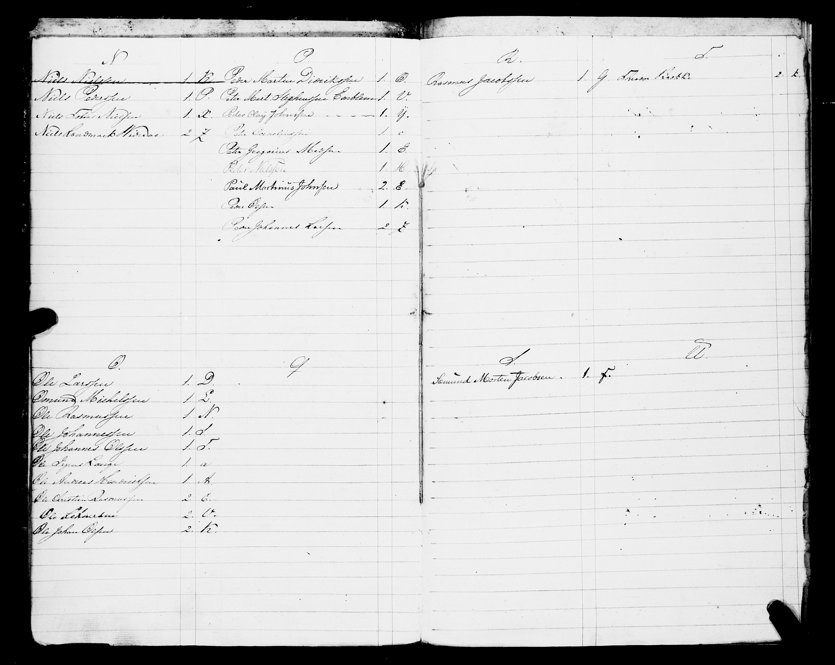 Sjøinnrulleringen - Trondhjemske distrikt, AV/SAT-A-5121/01/L0307: Hovedrulle, ungdomsrulle og ekstrarulle for Ålesund by, 1831-1846