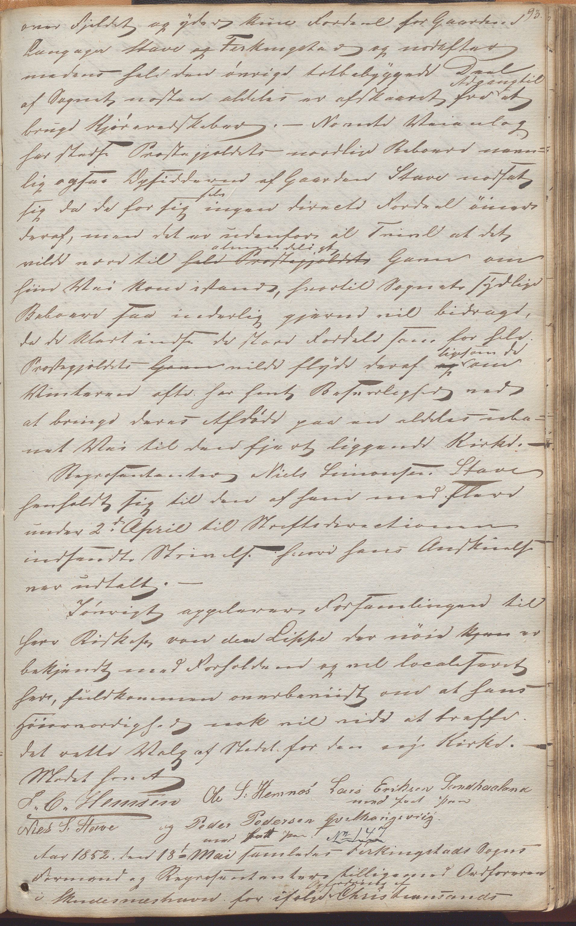 Skudenes kommune - Formannskapet, IKAR/A-294/Aa/L0001: Møtebok, 1837-1868, p. 93a