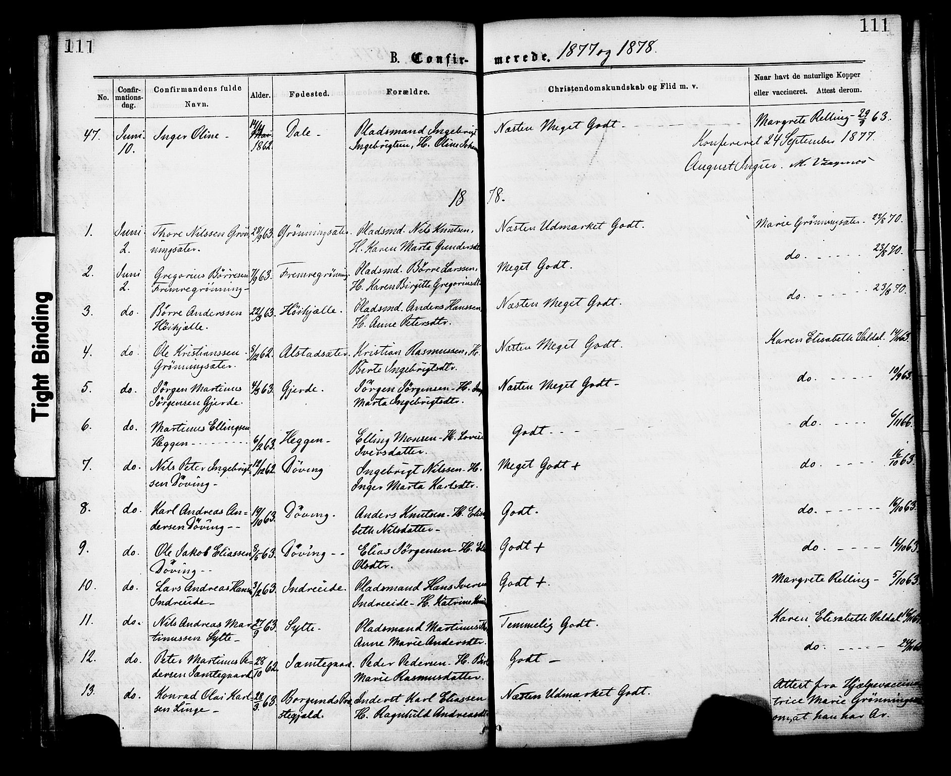 Ministerialprotokoller, klokkerbøker og fødselsregistre - Møre og Romsdal, SAT/A-1454/519/L0254: Parish register (official) no. 519A13, 1868-1883, p. 111