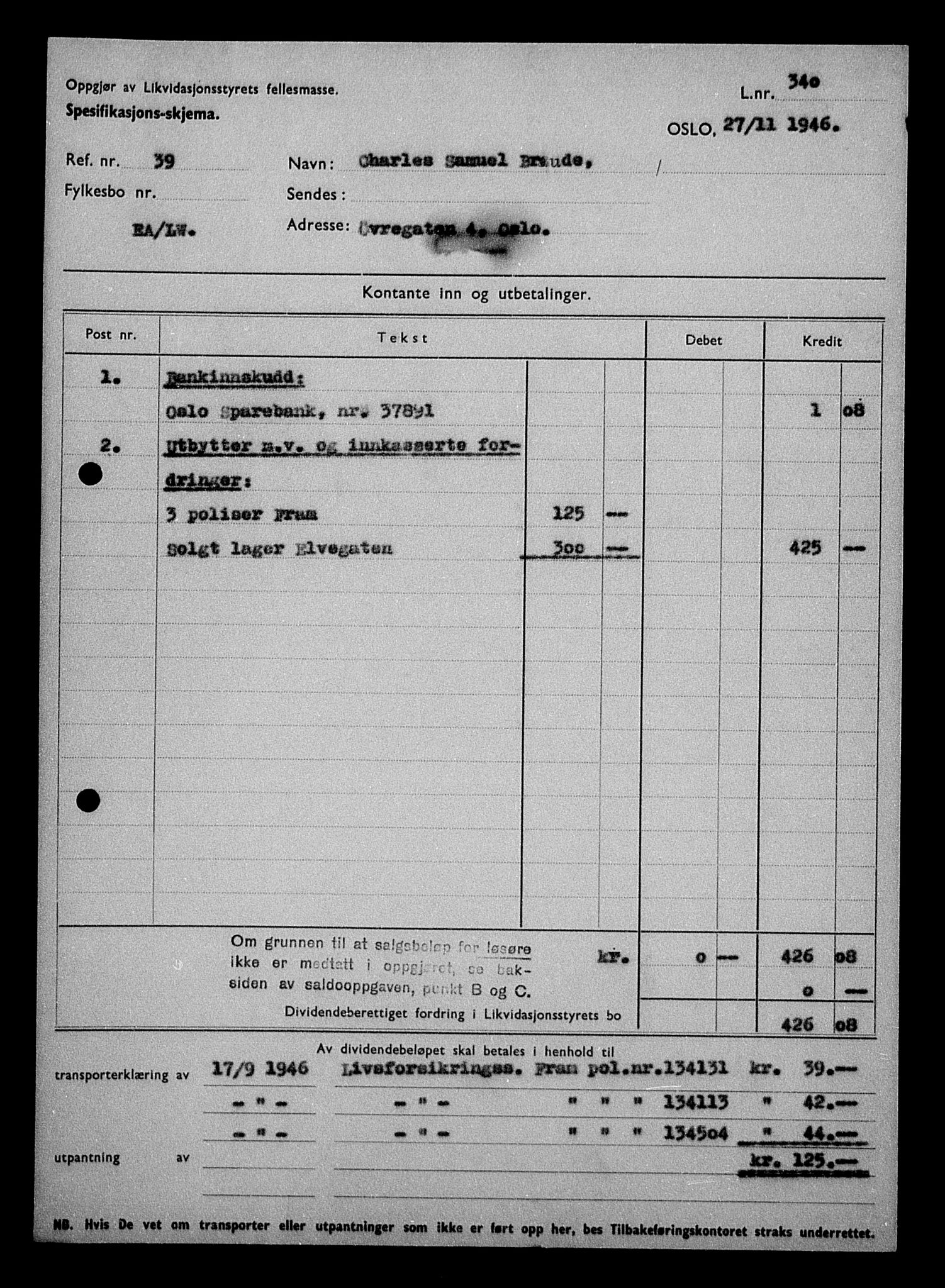 Justisdepartementet, Tilbakeføringskontoret for inndratte formuer, AV/RA-S-1564/H/Hc/Hcc/L0927: --, 1945-1947, p. 549