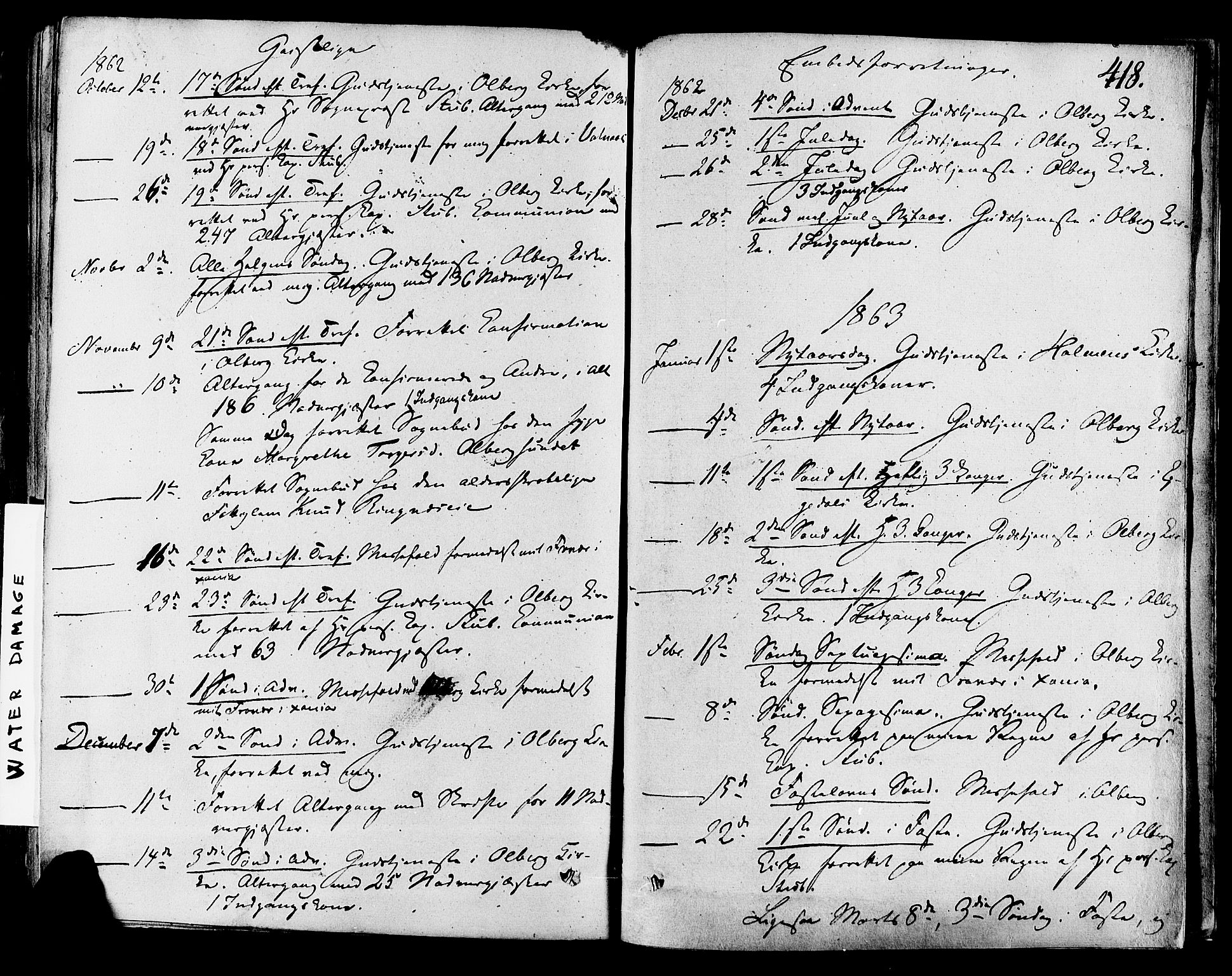 Krødsherad kirkebøker, AV/SAKO-A-19/F/Fa/L0003: Parish register (official) no. 3, 1851-1872, p. 418