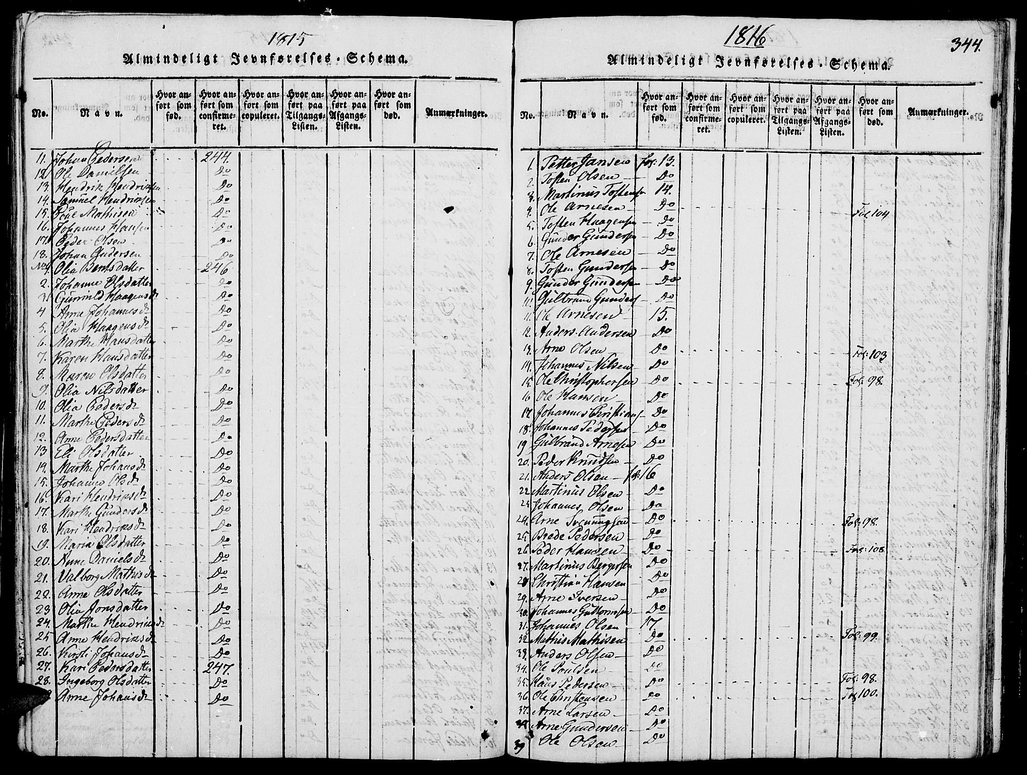 Grue prestekontor, AV/SAH-PREST-036/H/Ha/Haa/L0006: Parish register (official) no. 6, 1814-1830, p. 344