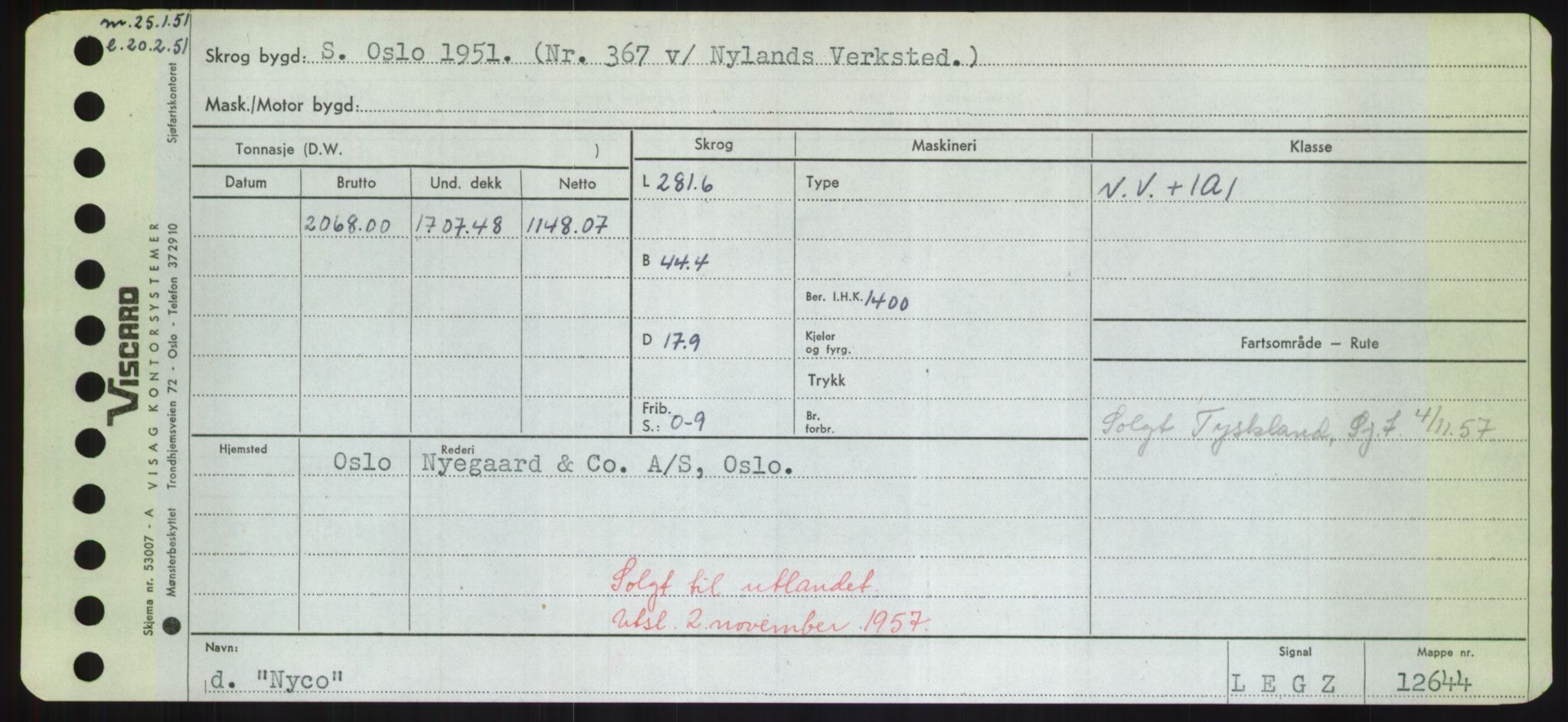 Sjøfartsdirektoratet med forløpere, Skipsmålingen, AV/RA-S-1627/H/Hd/L0027: Fartøy, Norhop-Nør, p. 401