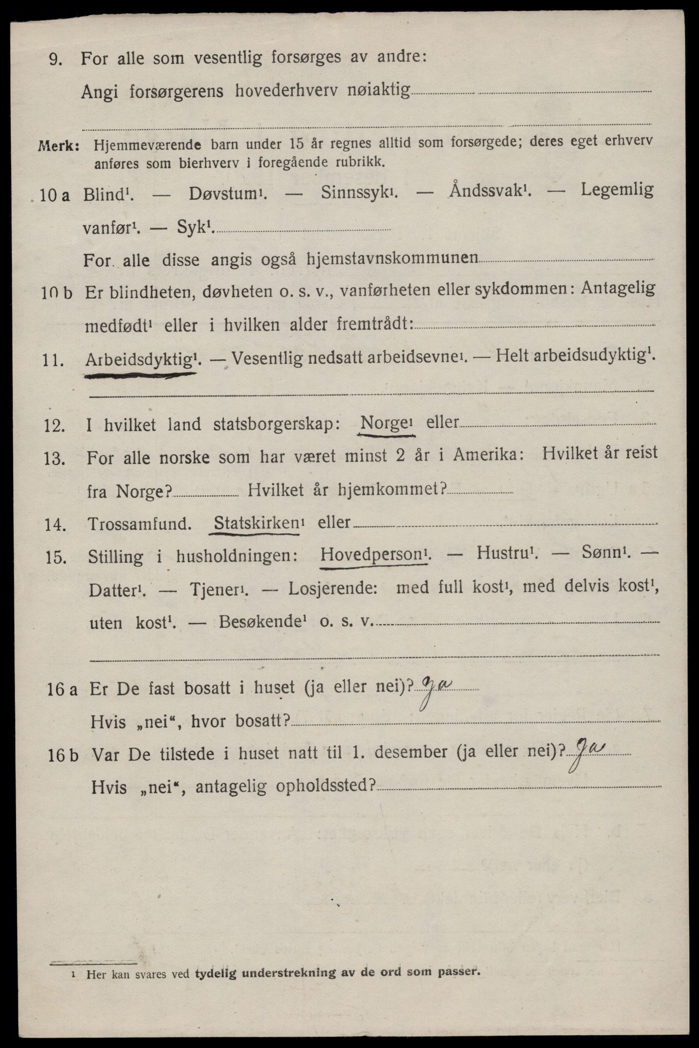 SAKO, 1920 census for Seljord, 1920, p. 1235