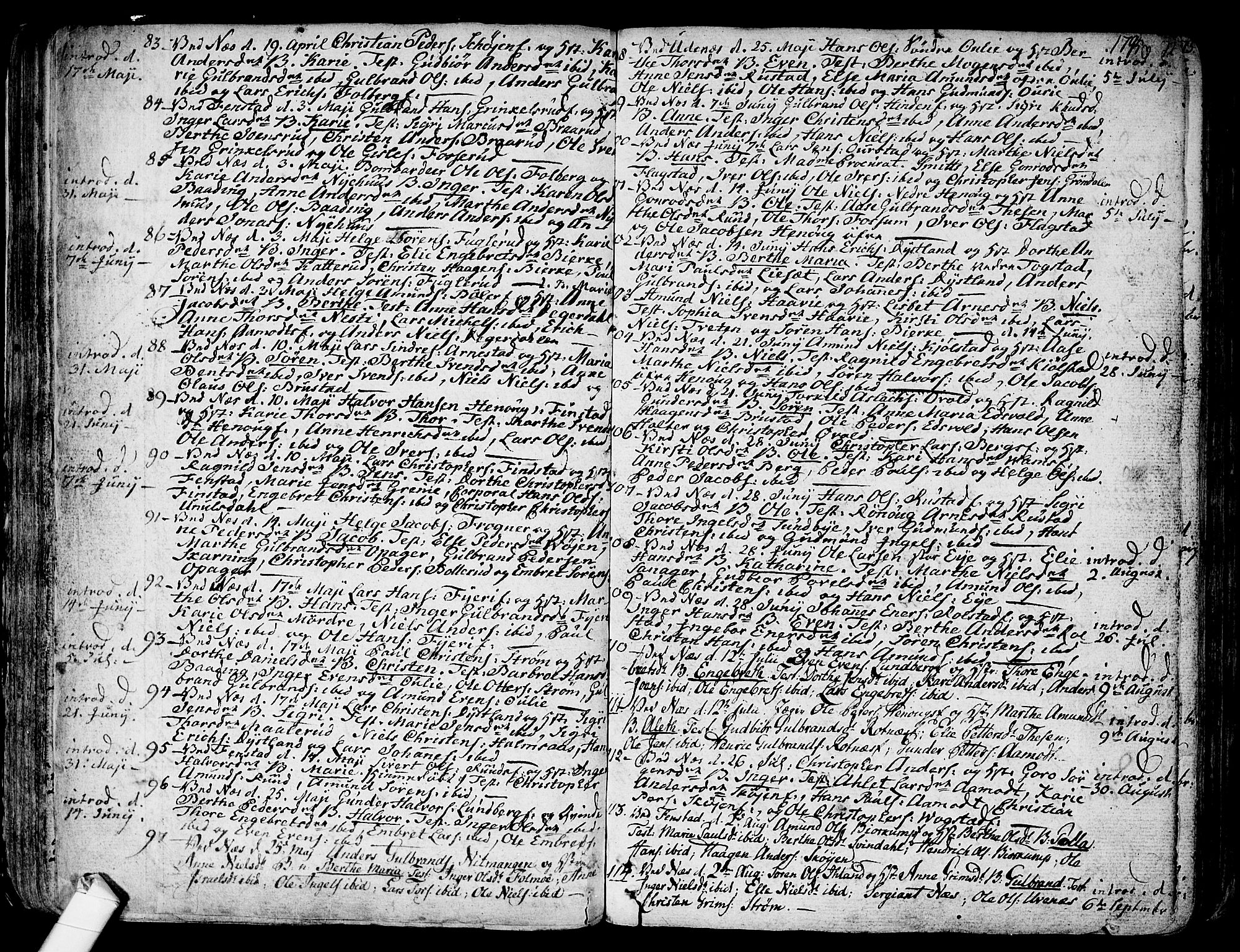 Nes prestekontor Kirkebøker, SAO/A-10410/F/Fa/L0004: Parish register (official) no. I 4, 1781-1816, p. 72