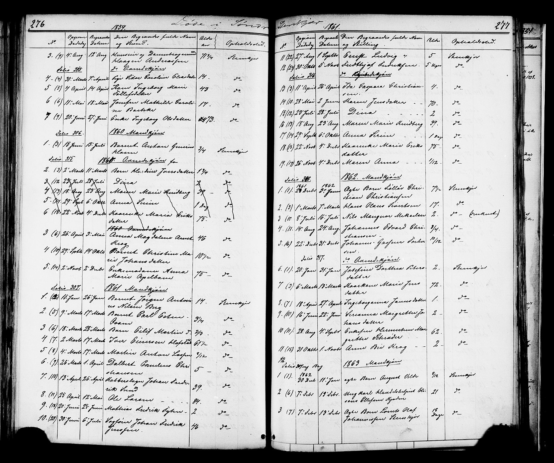 Ministerialprotokoller, klokkerbøker og fødselsregistre - Nord-Trøndelag, SAT/A-1458/739/L0367: Parish register (official) no. 739A01 /1, 1838-1868, p. 276-277