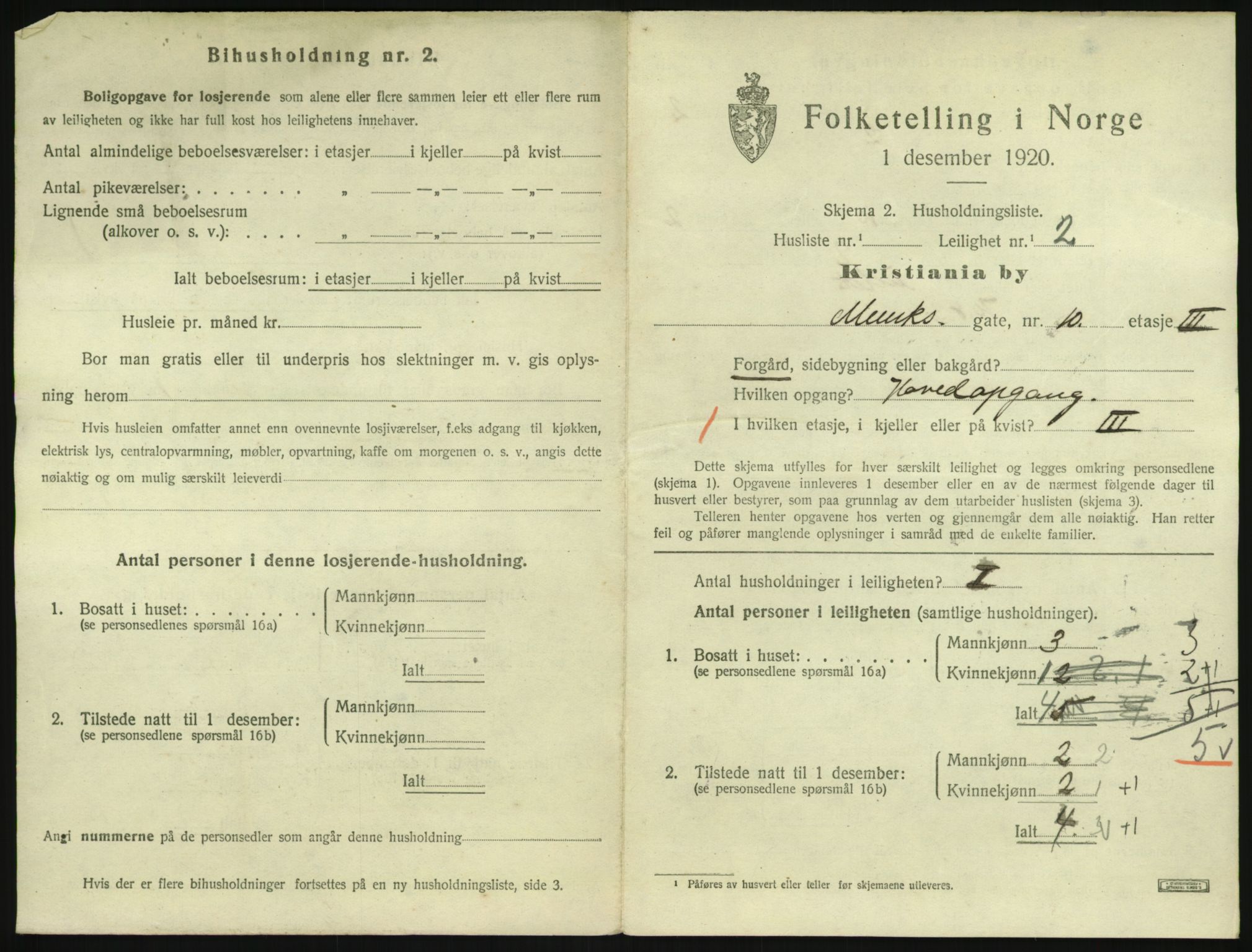 SAO, 1920 census for Kristiania, 1920, p. 68114