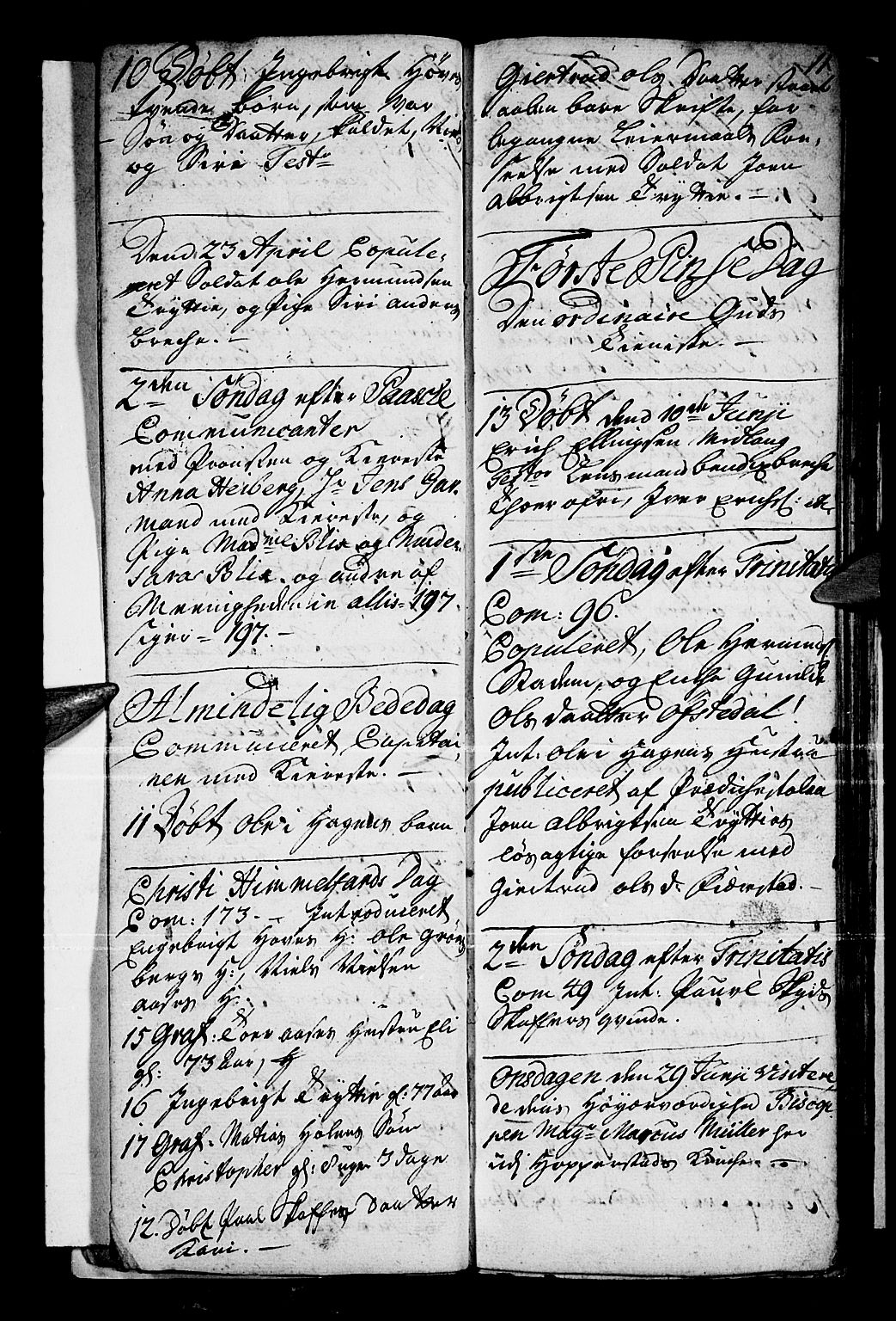 Vik sokneprestembete, AV/SAB-A-81501/H/Haa/Haaa/L0001: Parish register (official) no. A 1 / 1, 1727-1740, p. 11