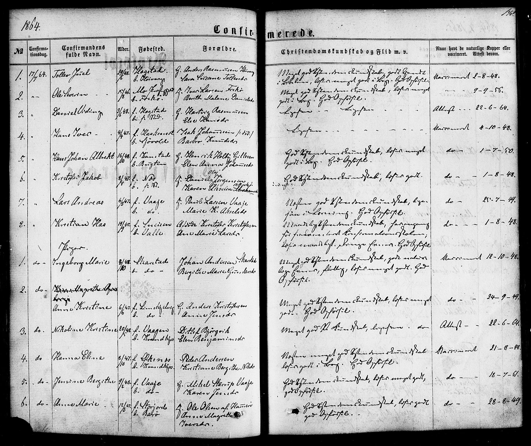 Ministerialprotokoller, klokkerbøker og fødselsregistre - Nordland, AV/SAT-A-1459/872/L1034: Parish register (official) no. 872A09, 1864-1884, p. 148