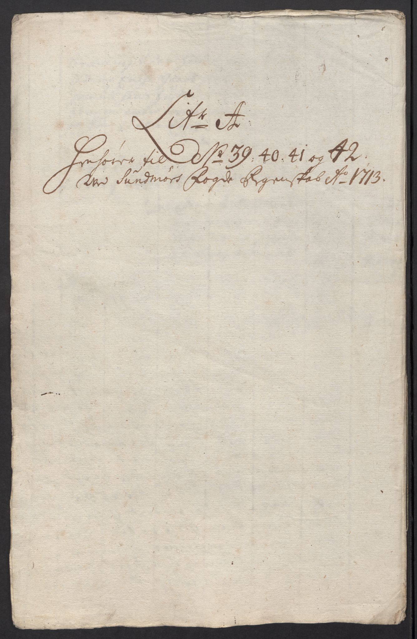 Rentekammeret inntil 1814, Reviderte regnskaper, Fogderegnskap, AV/RA-EA-4092/R54/L3565: Fogderegnskap Sunnmøre, 1712-1713, p. 547