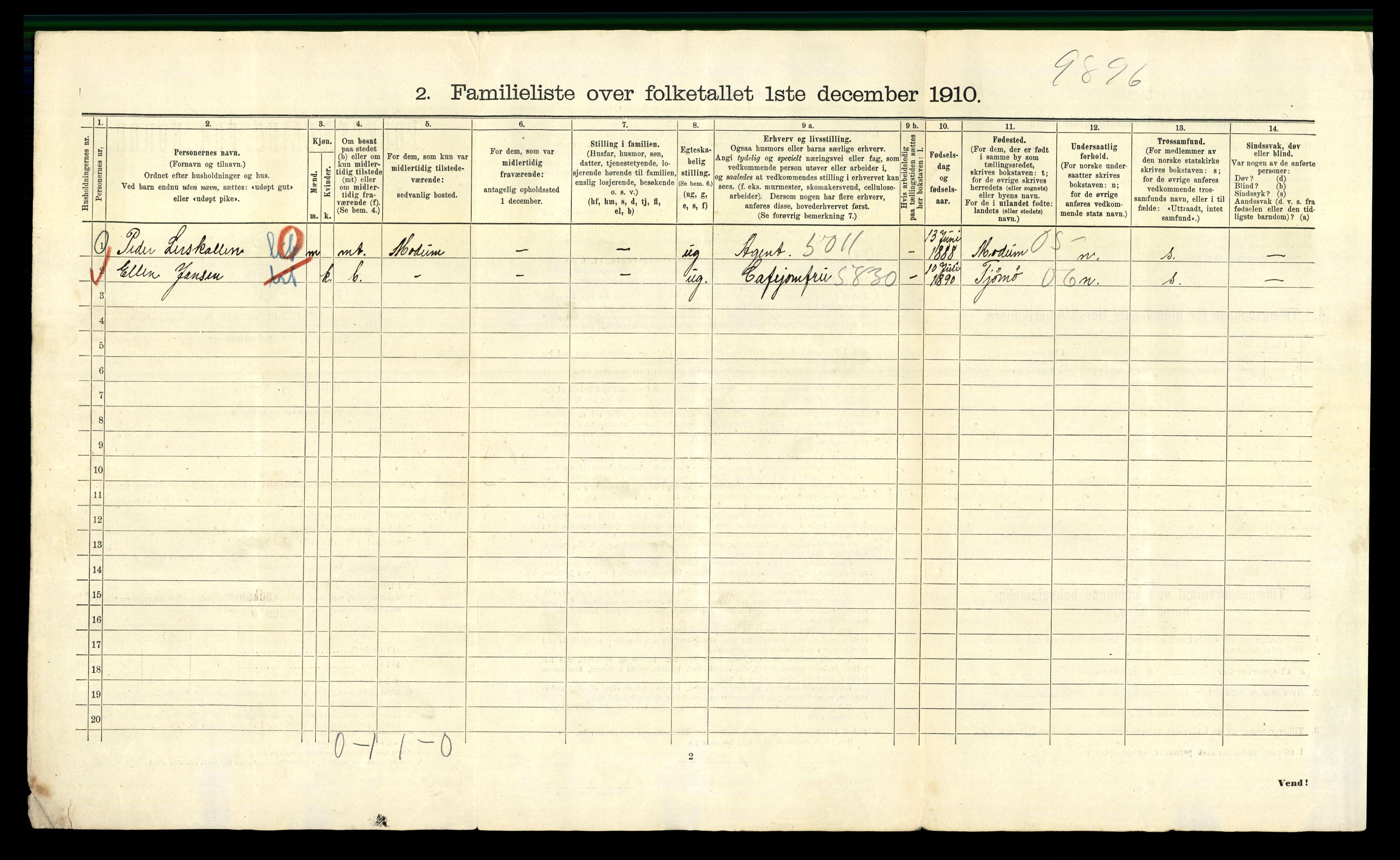 RA, 1910 census for Kristiania, 1910, p. 86202