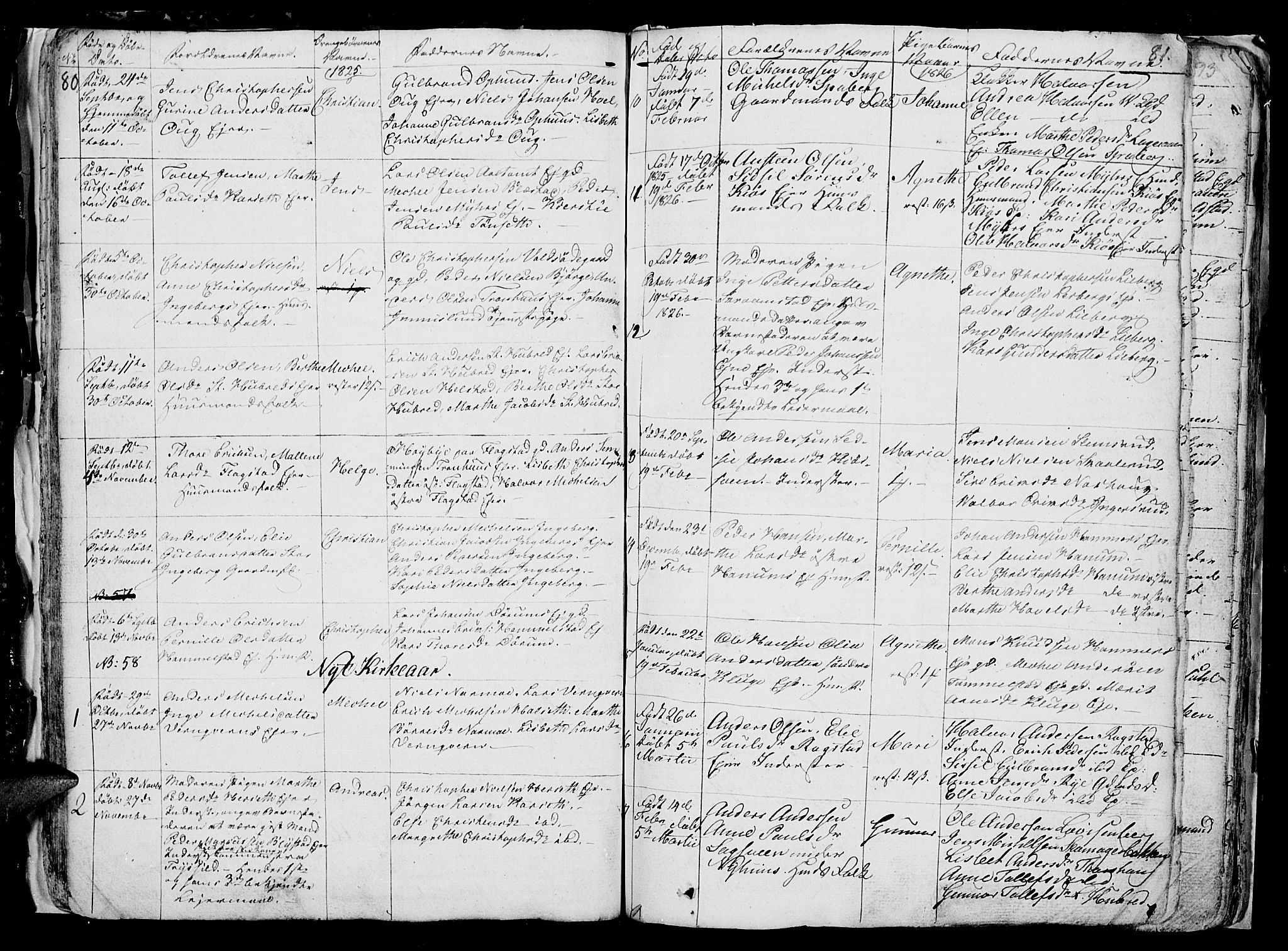 Vang prestekontor, Hedmark, SAH/PREST-008/H/Ha/Hab/L0006: Parish register (copy) no. 6, 1819-1832, p. 80-81