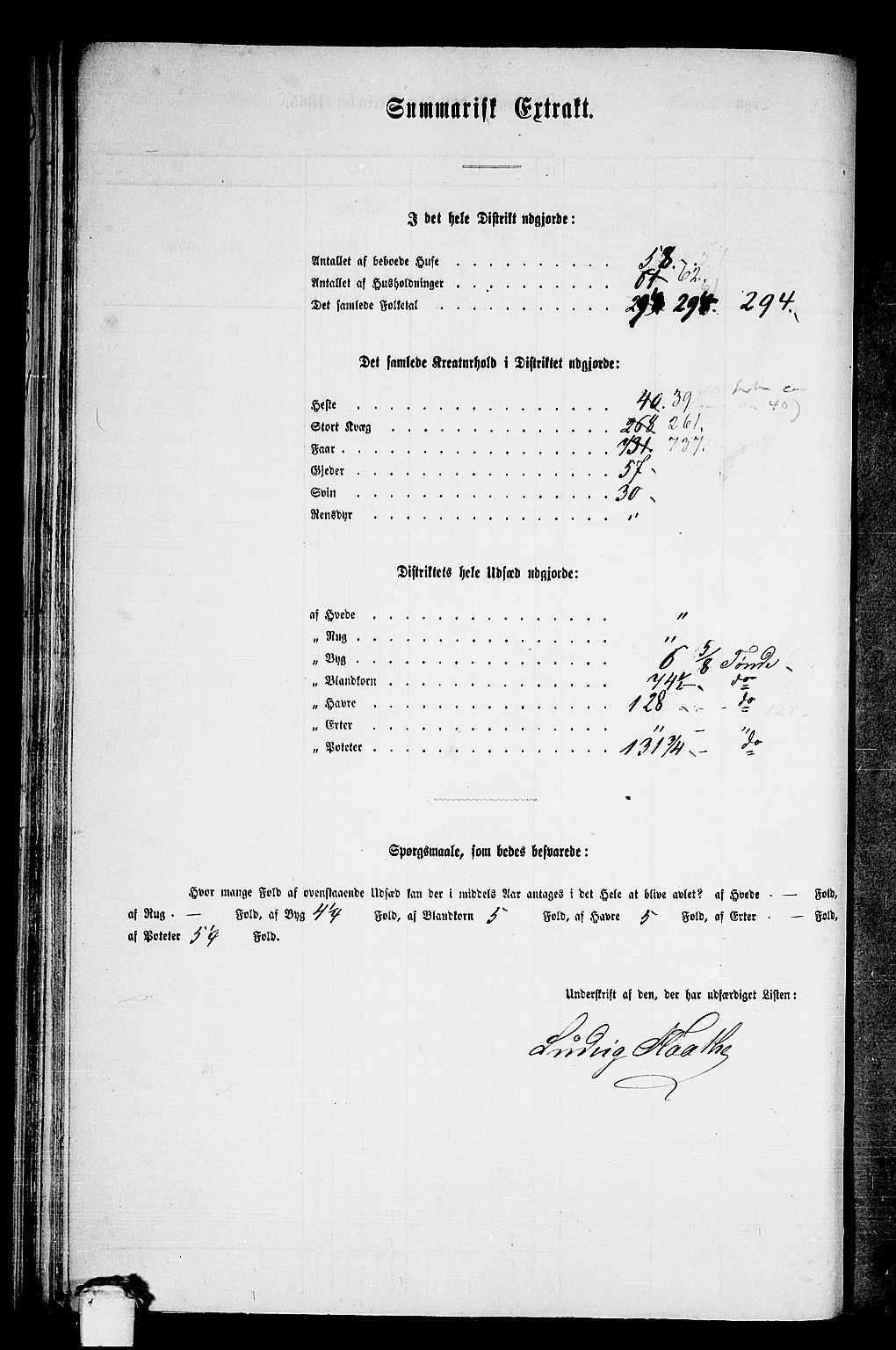 RA, 1865 census for Skodje, 1865, p. 44