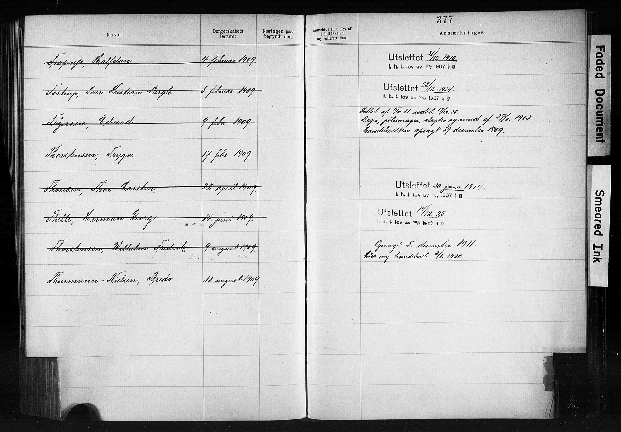Kristiania magistrat, AV/SAO-A-10711/F/Fb/L0007: Borgerrulle, 1879-1909, p. 287