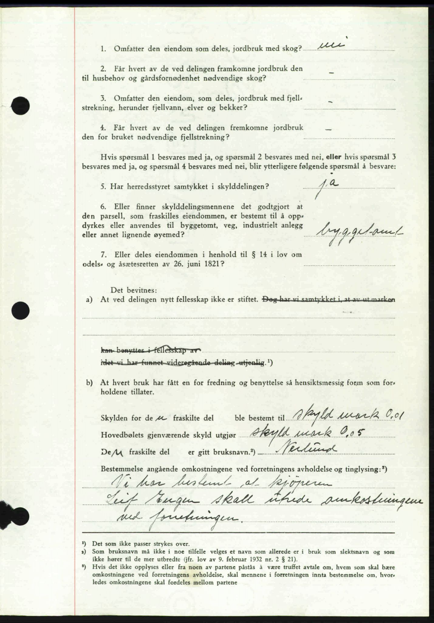 Toten tingrett, SAH/TING-006/H/Hb/Hbc/L0020: Mortgage book no. Hbc-20, 1948-1948, Diary no: : 2311/1948