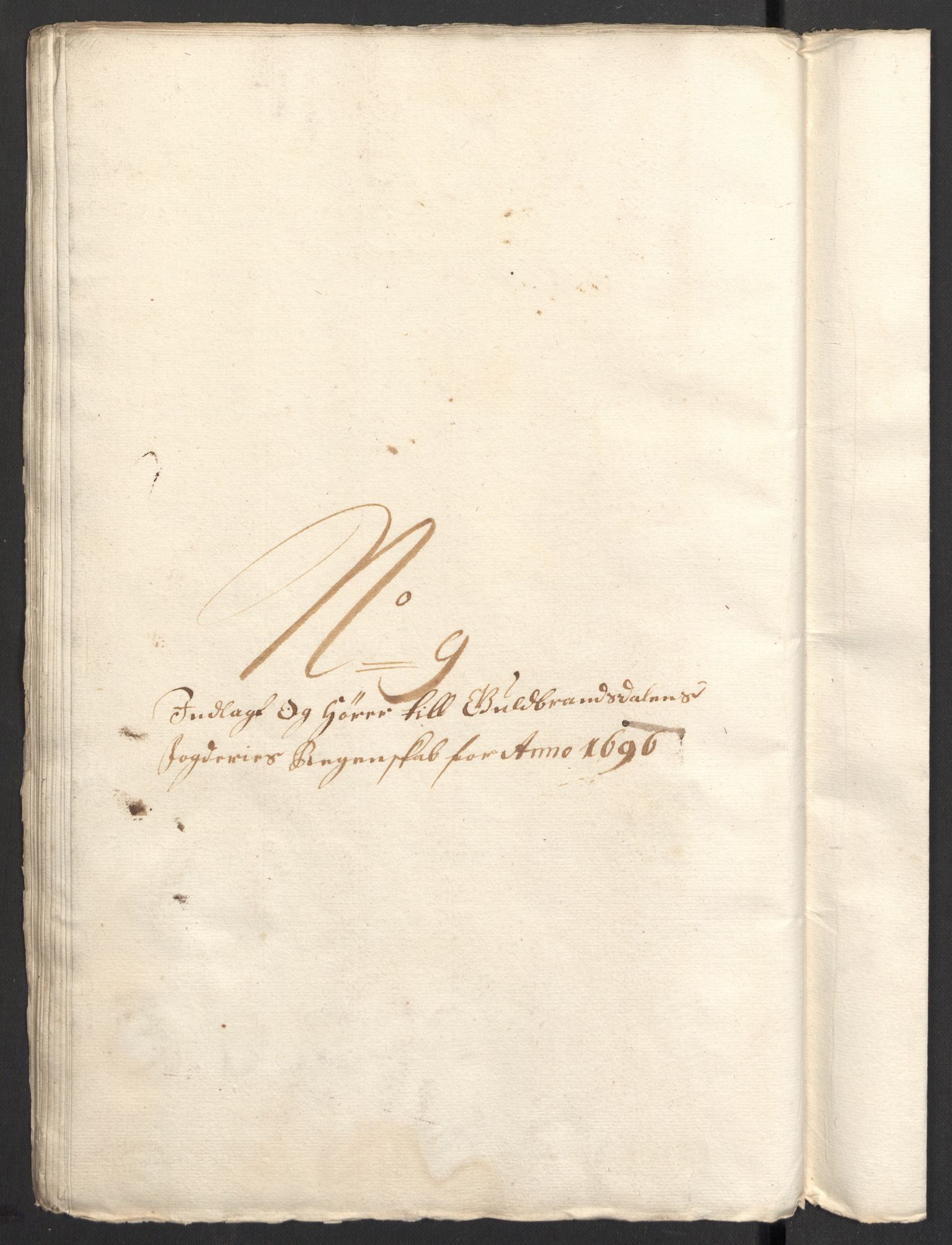 Rentekammeret inntil 1814, Reviderte regnskaper, Fogderegnskap, RA/EA-4092/R17/L1170: Fogderegnskap Gudbrandsdal, 1696-1697, p. 123