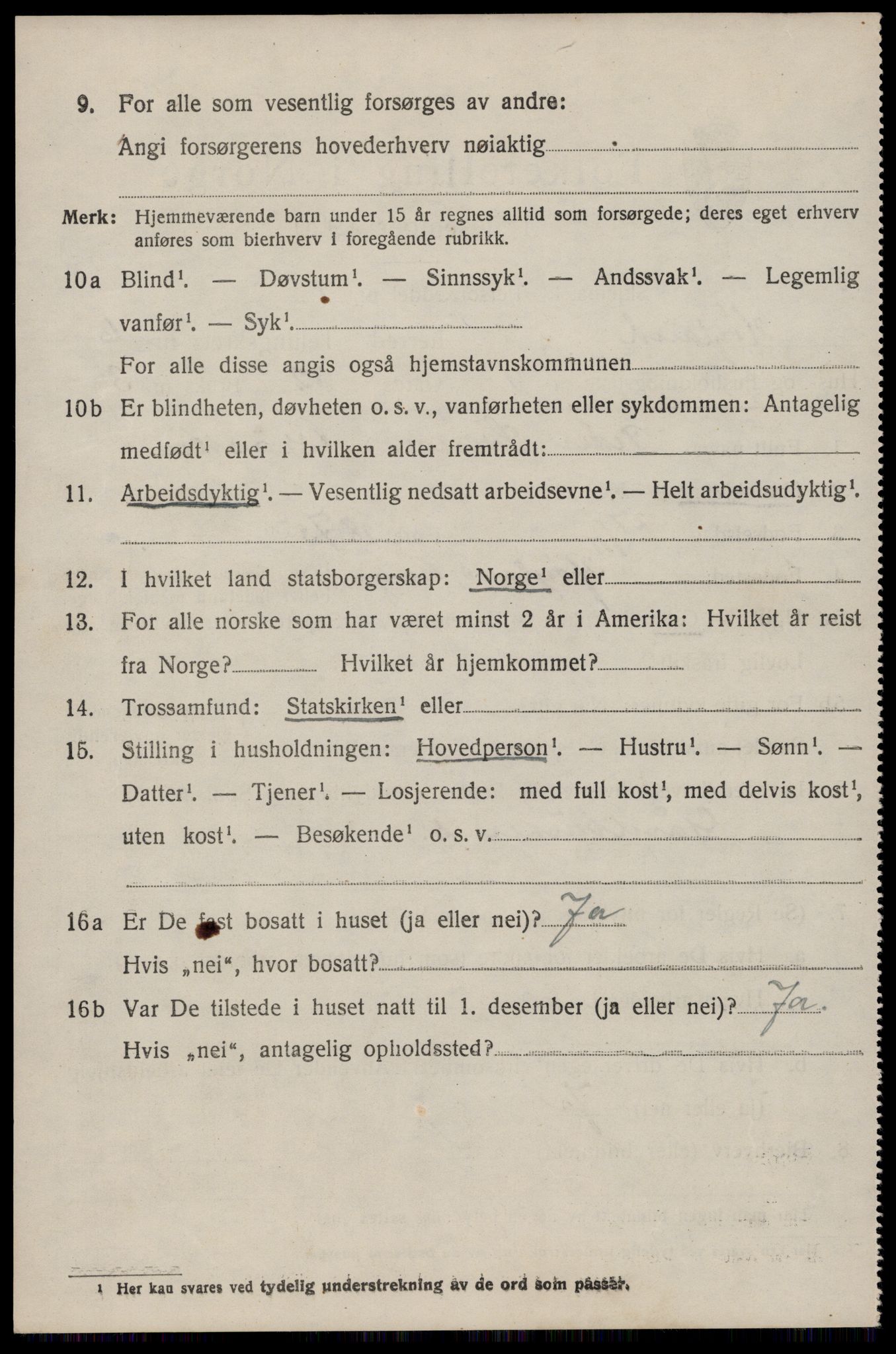 SAST, 1920 census for Høyland, 1920, p. 4265