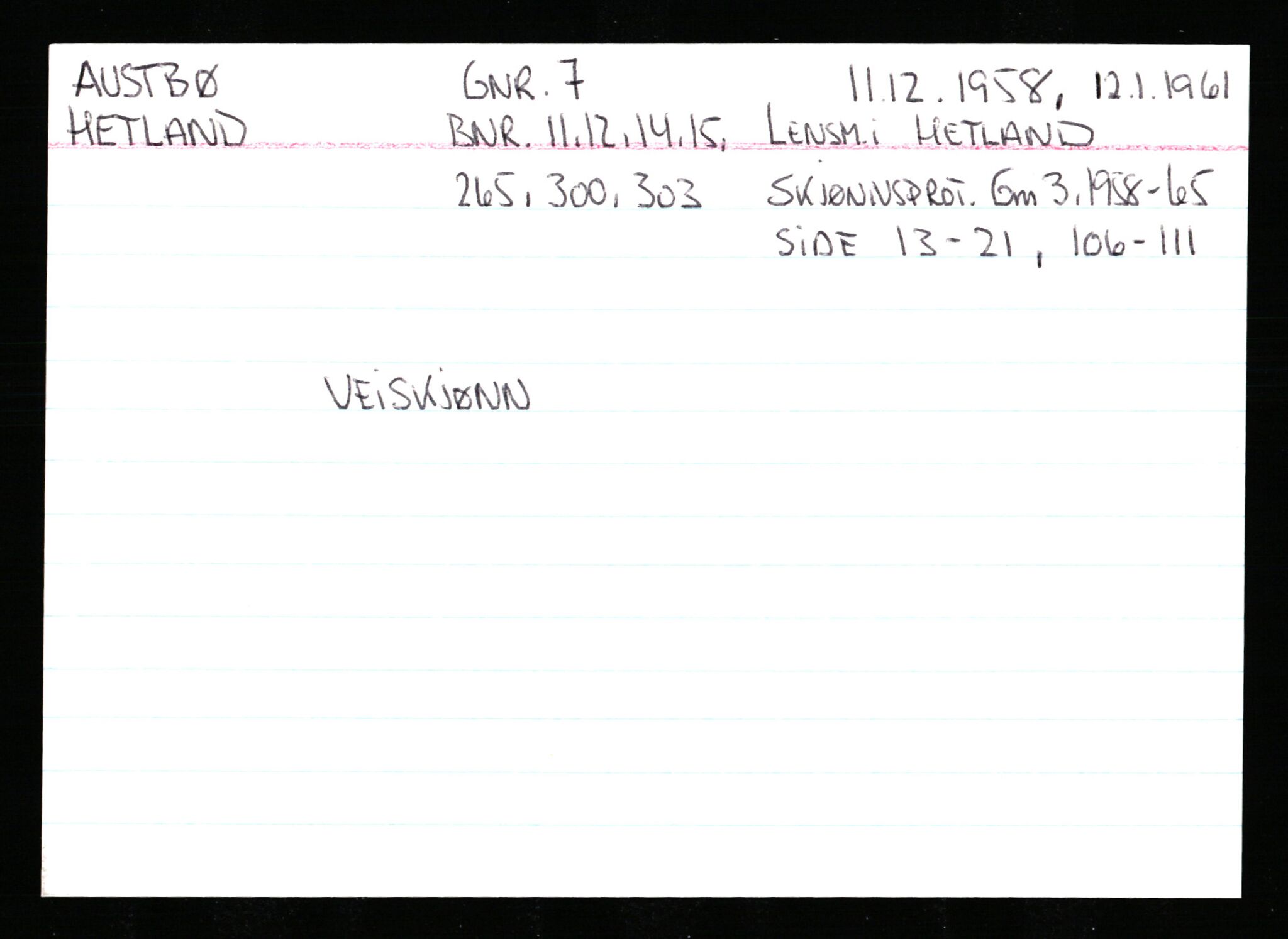 Statsarkivet i Stavanger, AV/SAST-A-101971/03/Y/Ym/L0003: Åstedskort sortert etter gårdsnavn: Austbø - Bandeberg, 1600-1950, p. 36