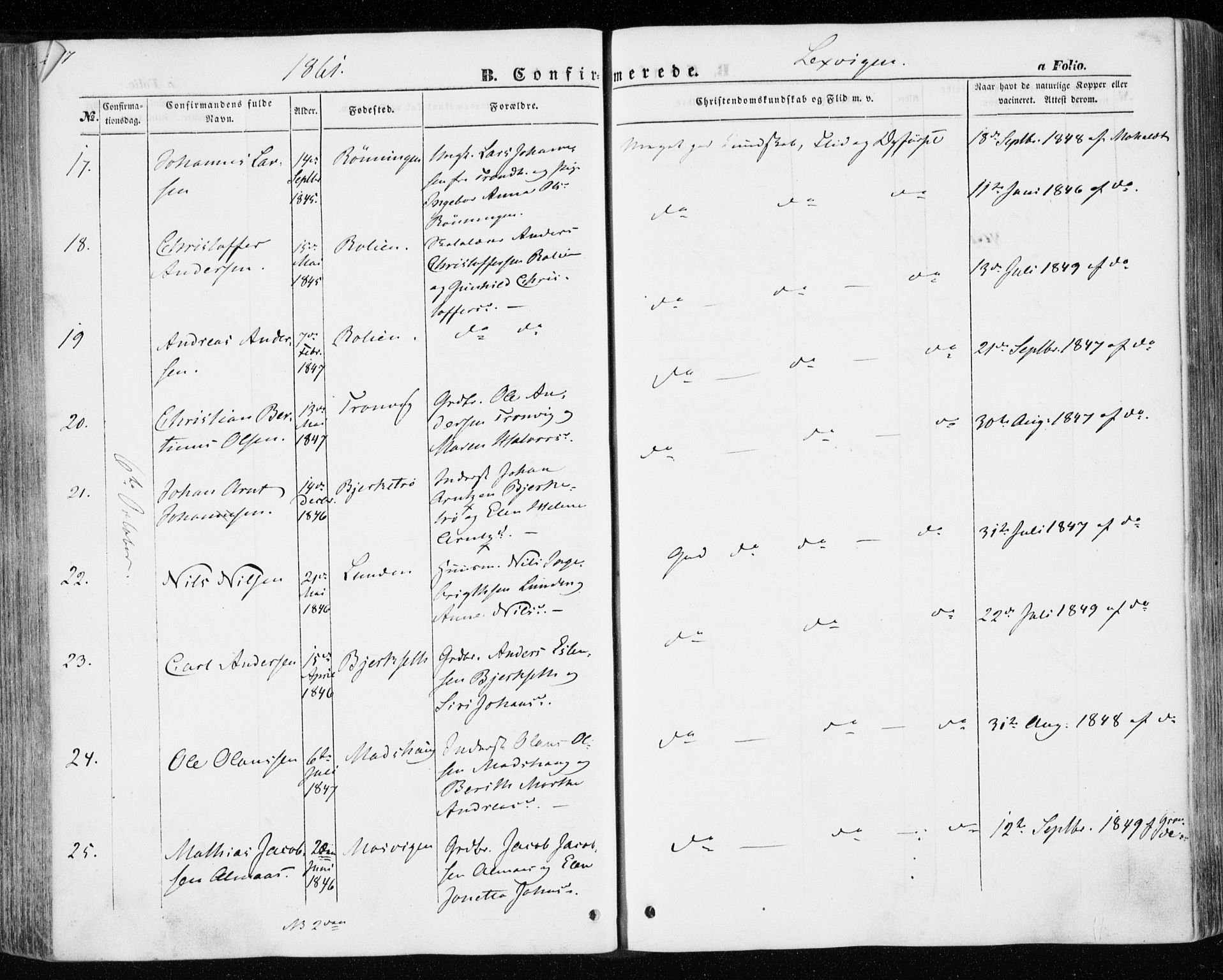 Ministerialprotokoller, klokkerbøker og fødselsregistre - Nord-Trøndelag, AV/SAT-A-1458/701/L0008: Parish register (official) no. 701A08 /1, 1854-1863, p. 217