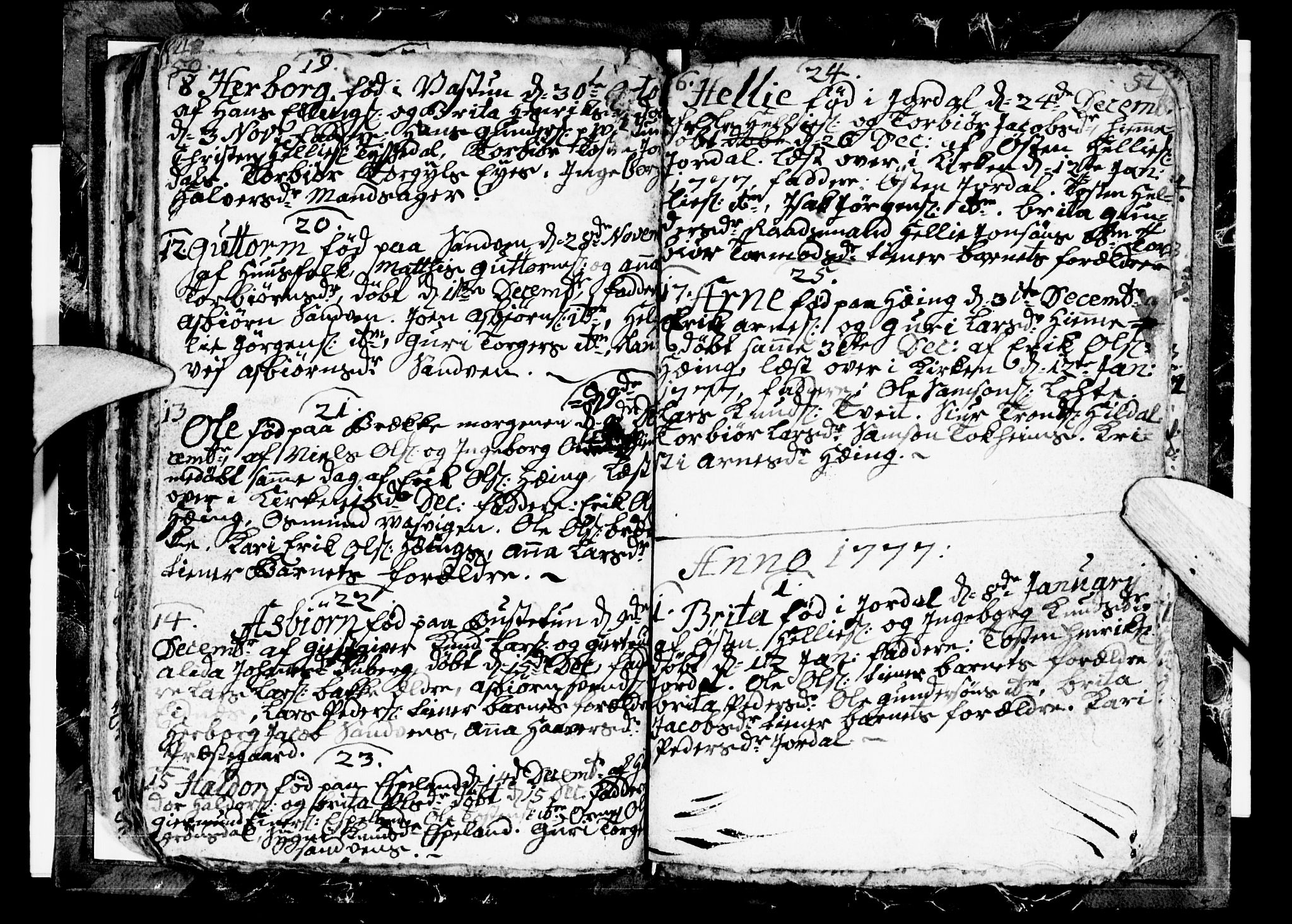 Odda Sokneprestembete, AV/SAB-A-77201/H/Hab: Parish register (copy) no. A 1, 1775-1778, p. 70-71