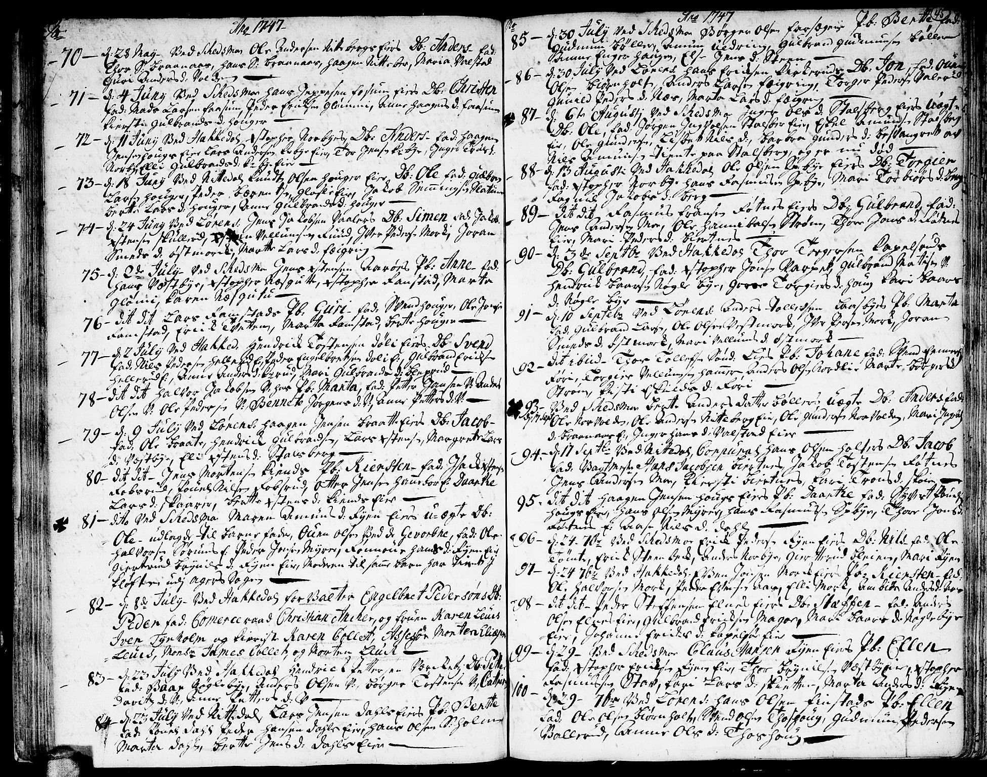 Skedsmo prestekontor Kirkebøker, SAO/A-10033a/F/Fa/L0003: Parish register (official) no. I 3, 1737-1759, p. 45