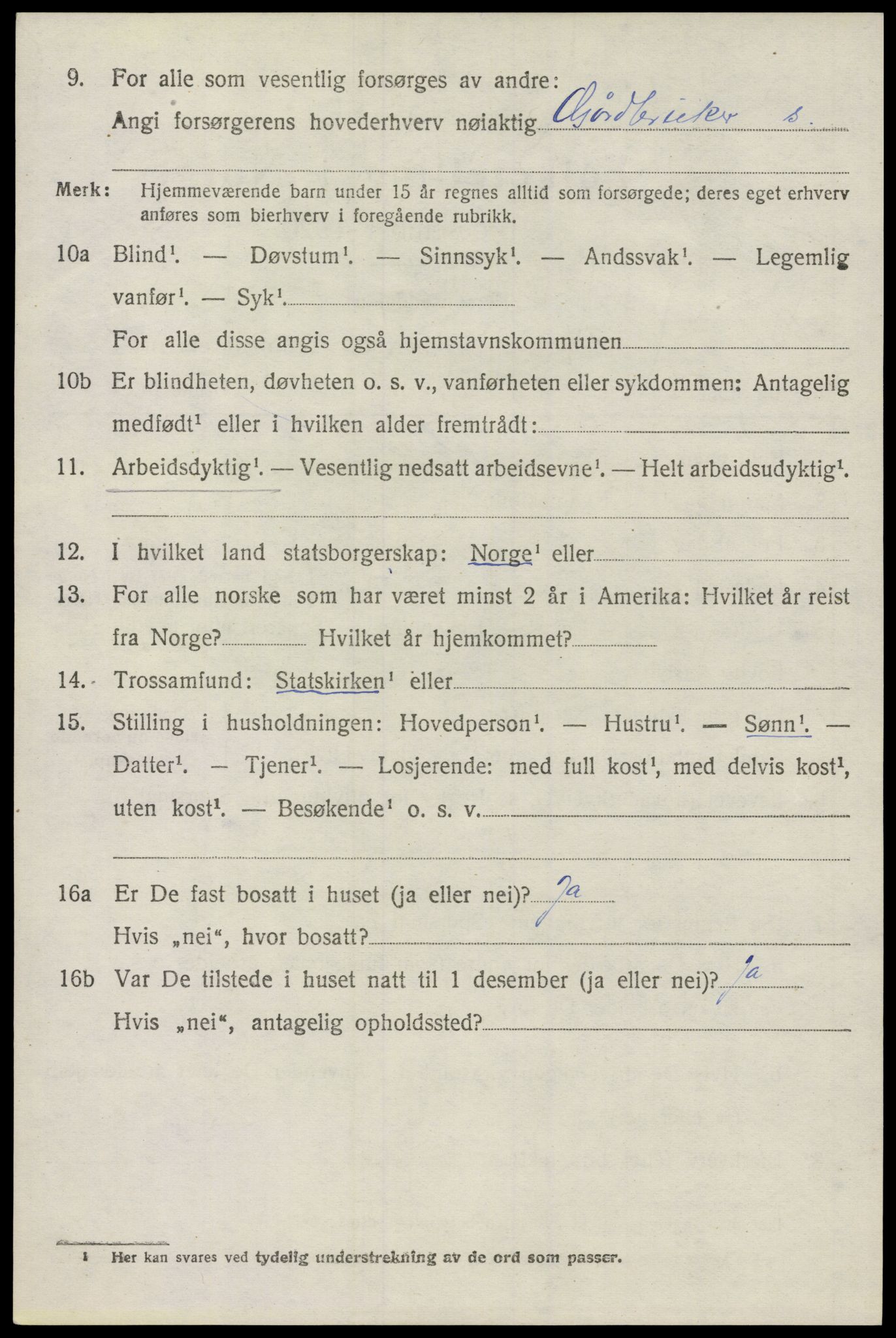 SAO, 1920 census for Våler, 1920, p. 2671