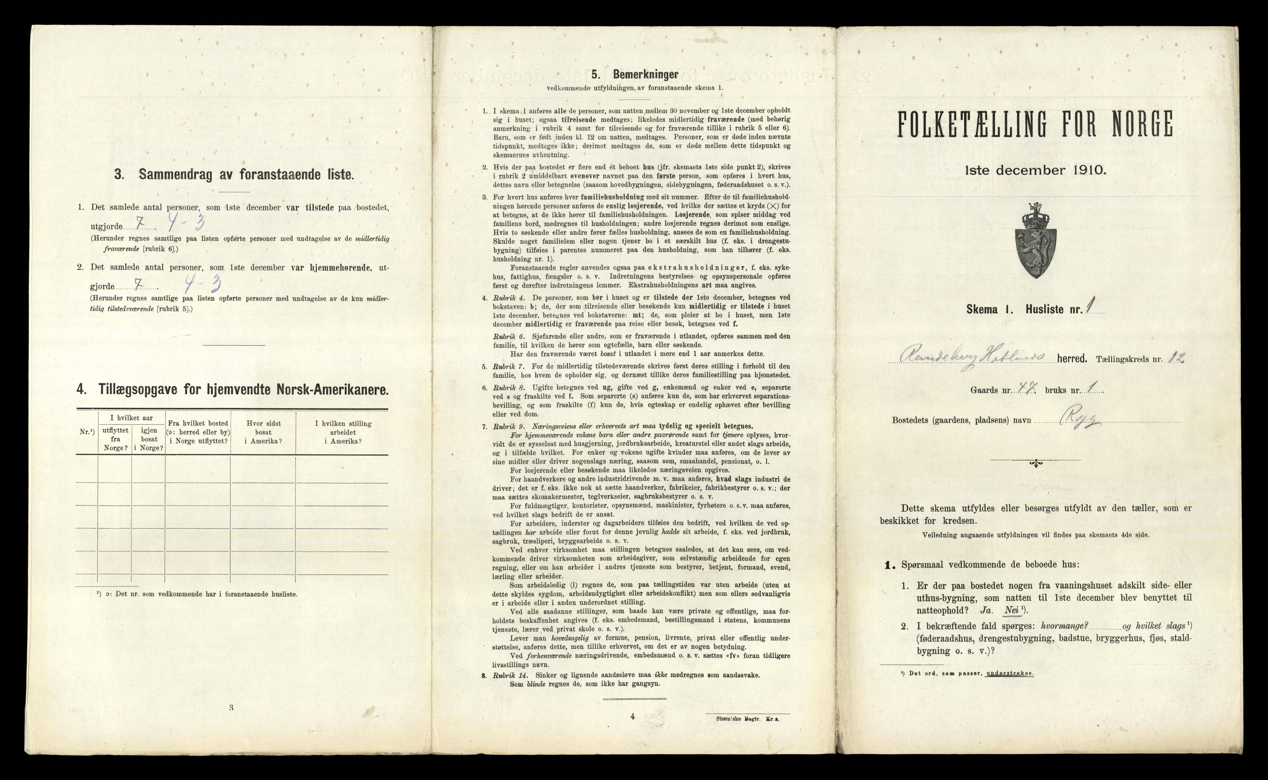 RA, 1910 census for Hetland, 1910, p. 1881
