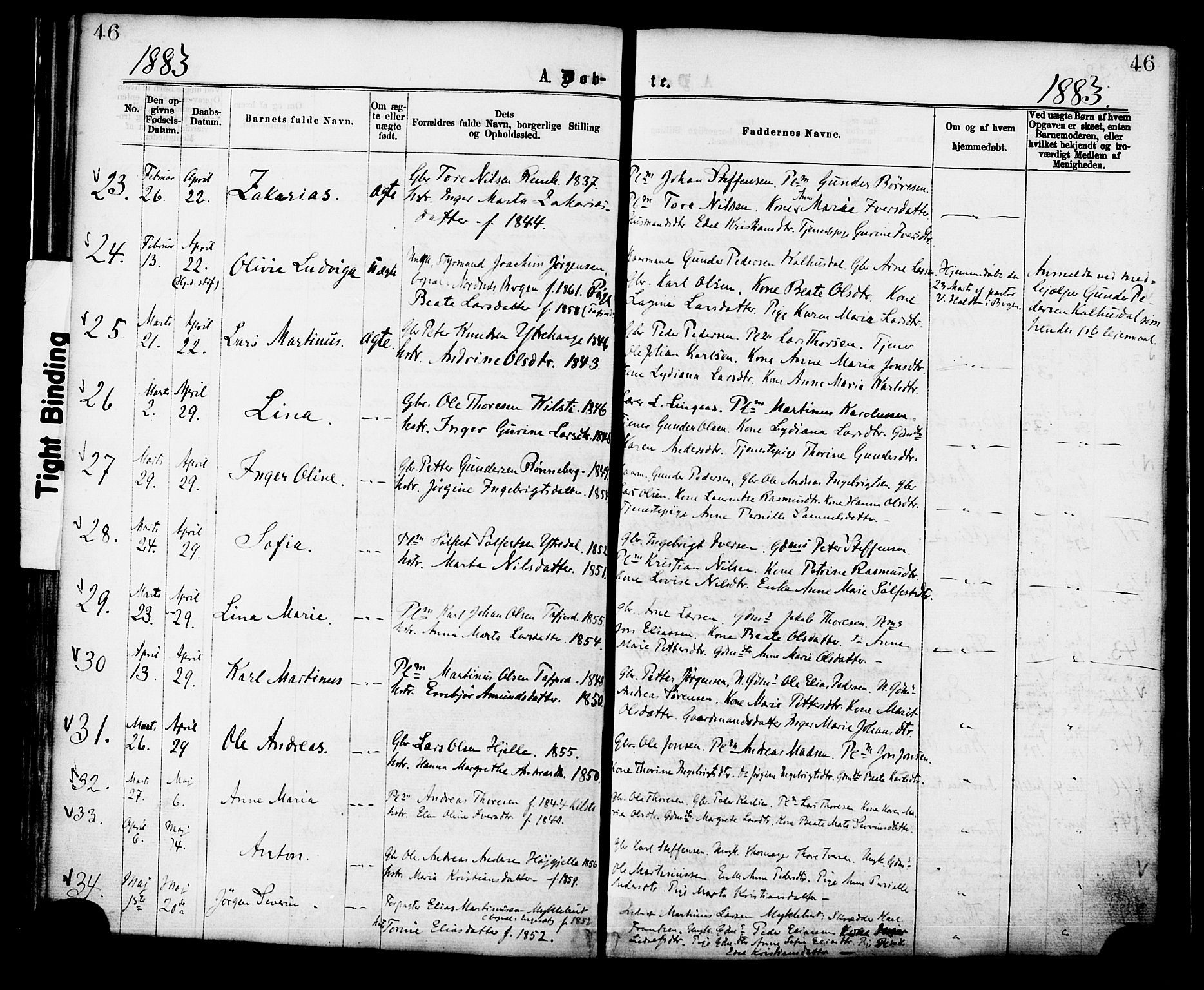 Ministerialprotokoller, klokkerbøker og fødselsregistre - Møre og Romsdal, SAT/A-1454/519/L0254: Parish register (official) no. 519A13, 1868-1883, p. 46