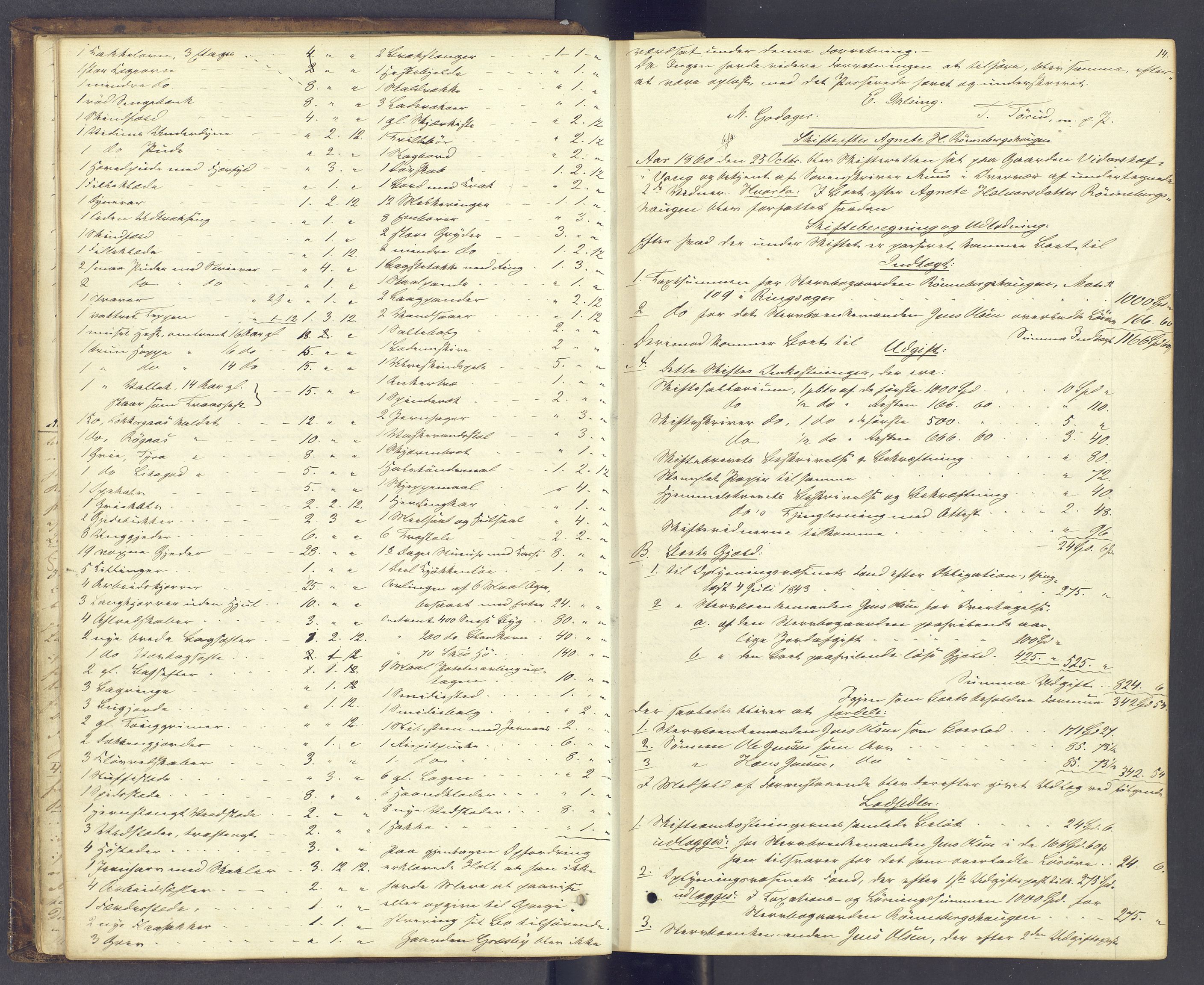 Nord-Hedmark sorenskriveri, AV/SAH-TING-012/J/Ja/L0013: Skifteprotokoll, 1860-1867, p. 13b-14a