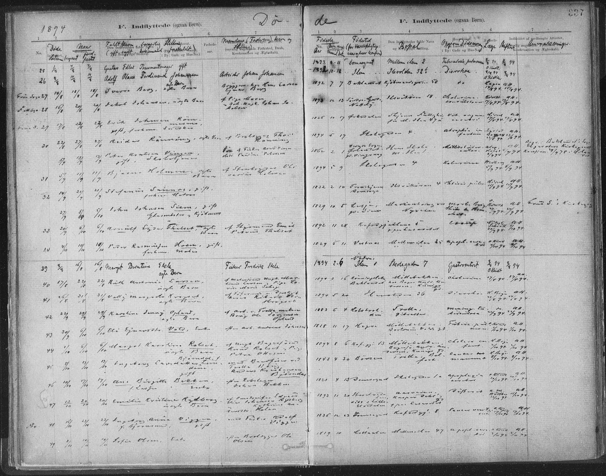 Ministerialprotokoller, klokkerbøker og fødselsregistre - Sør-Trøndelag, SAT/A-1456/603/L0163: Parish register (official) no. 603A02, 1879-1895, p. 337