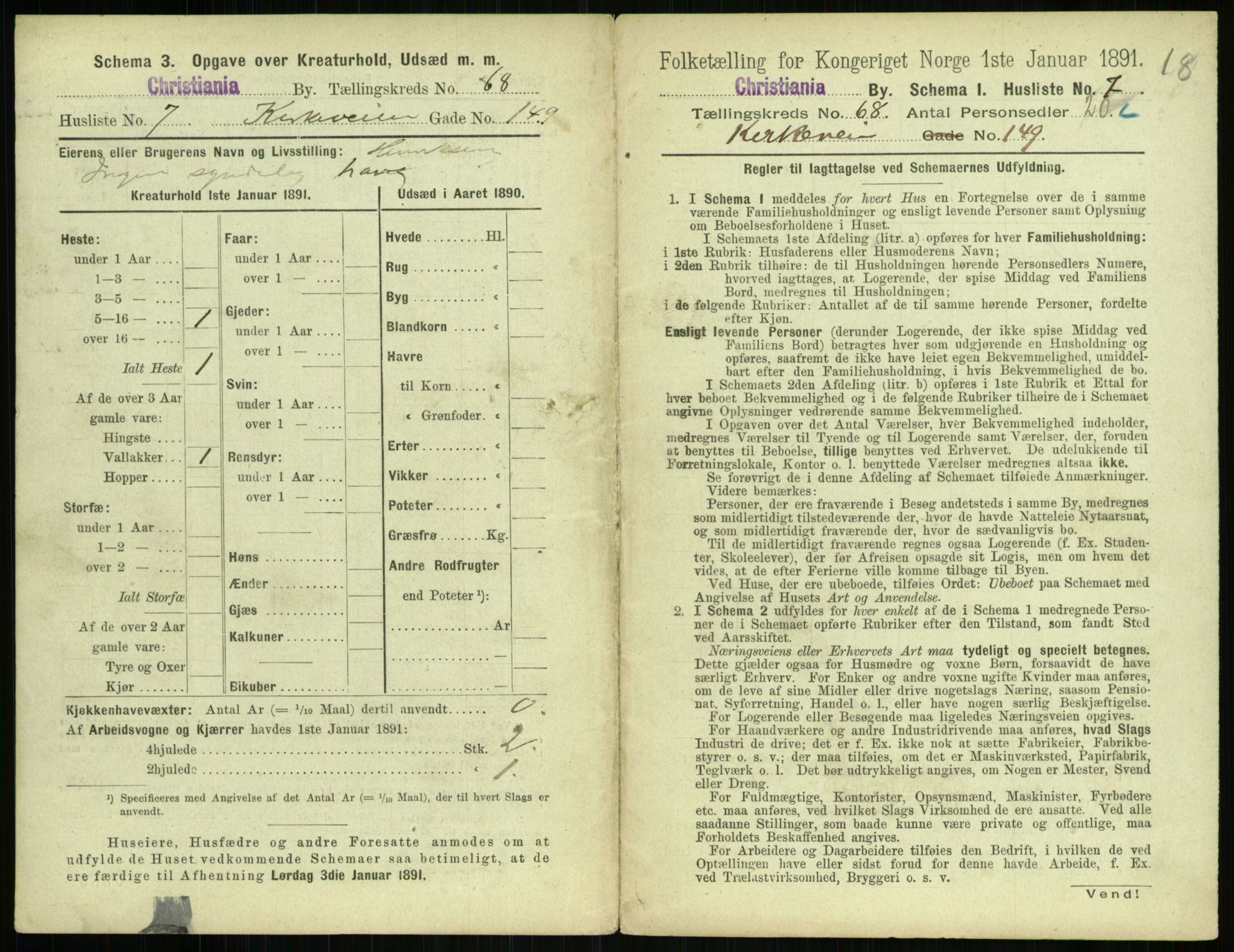 RA, 1891 census for 0301 Kristiania, 1891, p. 37376