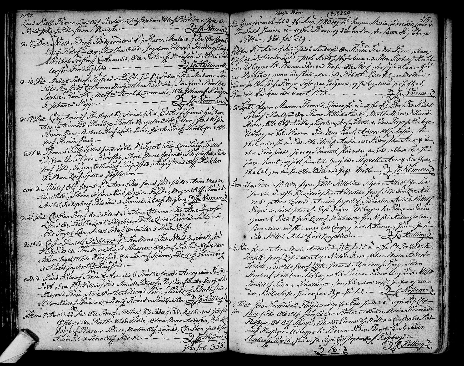 Kongsberg kirkebøker, SAKO/A-22/F/Fa/L0005: Parish register (official) no. I 5, 1769-1782, p. 212