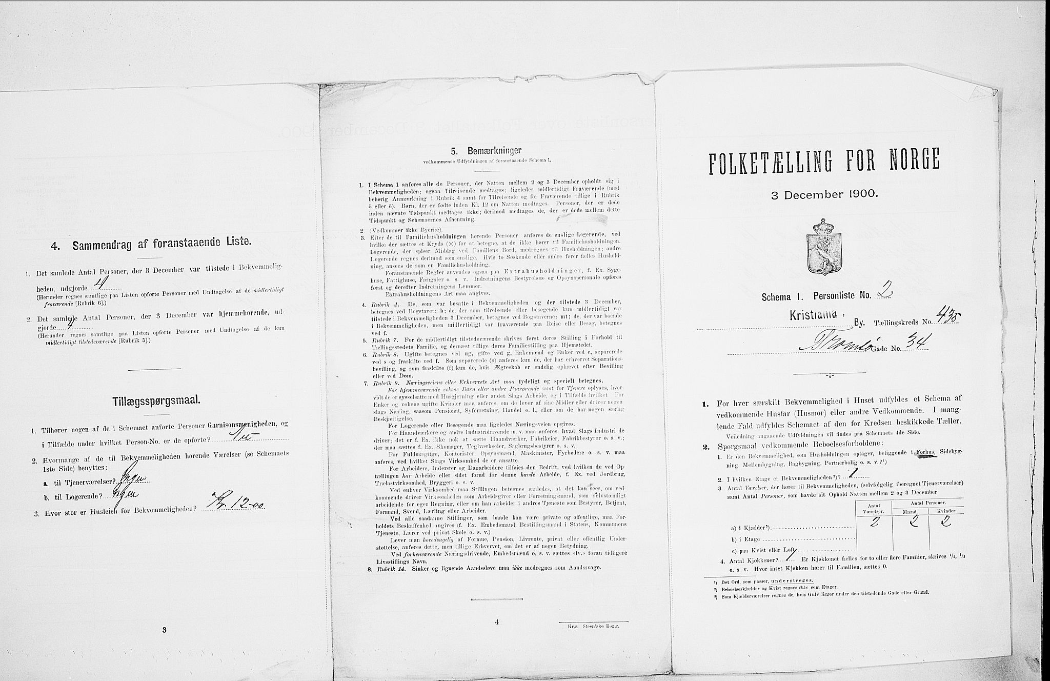 SAO, 1900 census for Kristiania, 1900, p. 104140