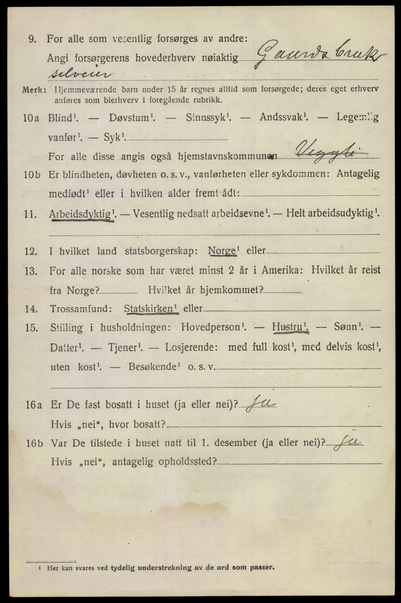 SAKO, 1920 census for Rollag, 1920, p. 3389