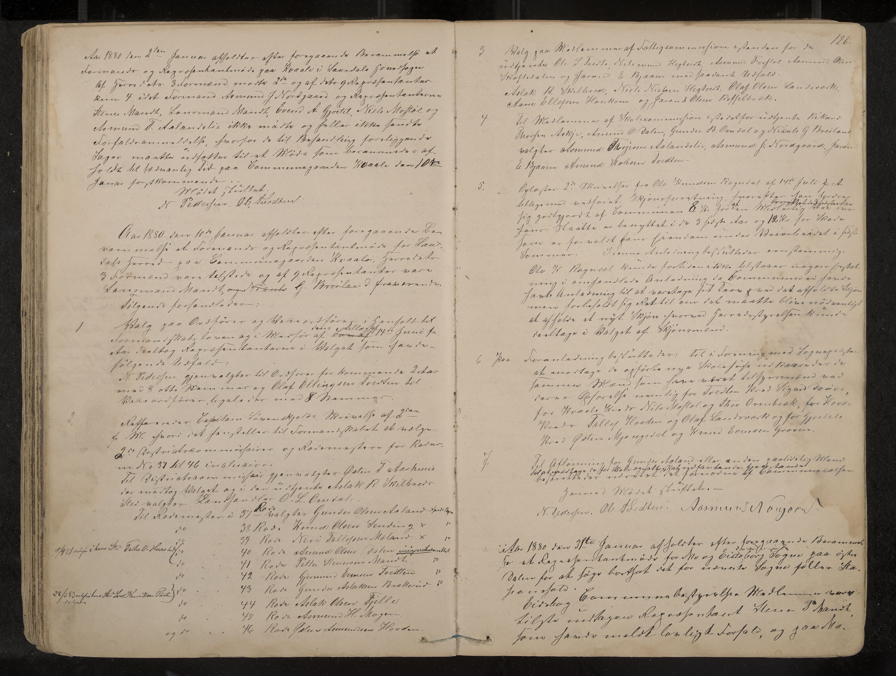 Lårdal formannskap og sentraladministrasjon, IKAK/0833021/A/L0002: Møtebok, 1865-1893, p. 126