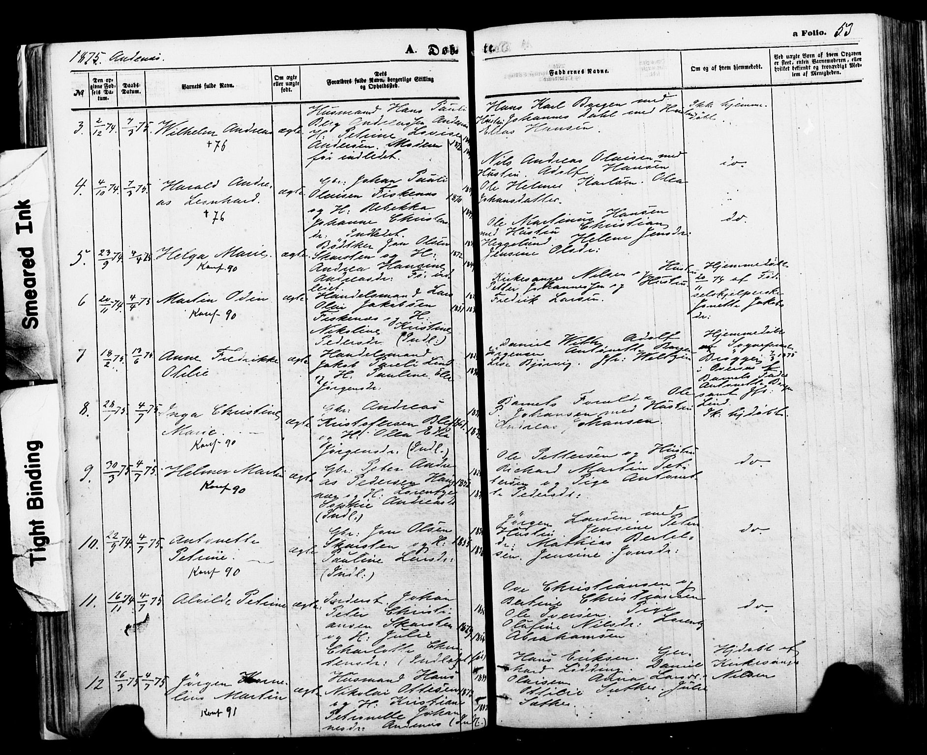 Ministerialprotokoller, klokkerbøker og fødselsregistre - Nordland, SAT/A-1459/897/L1398: Parish register (official) no. 897A05 /2, 1867-1880, p. 53